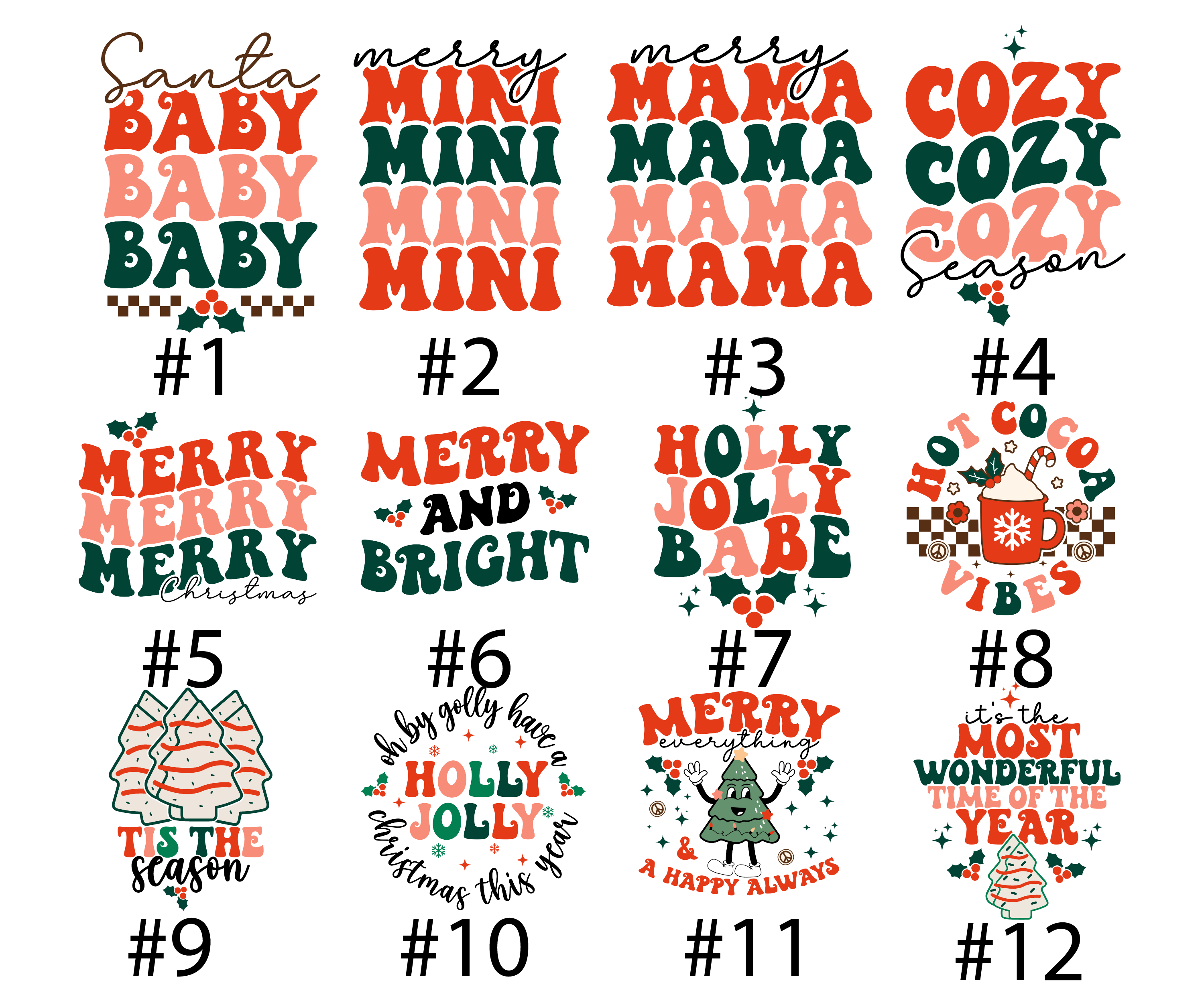 Candy Cane Cutie Shirt Matching Printed Shirt Infant Toddler Youth