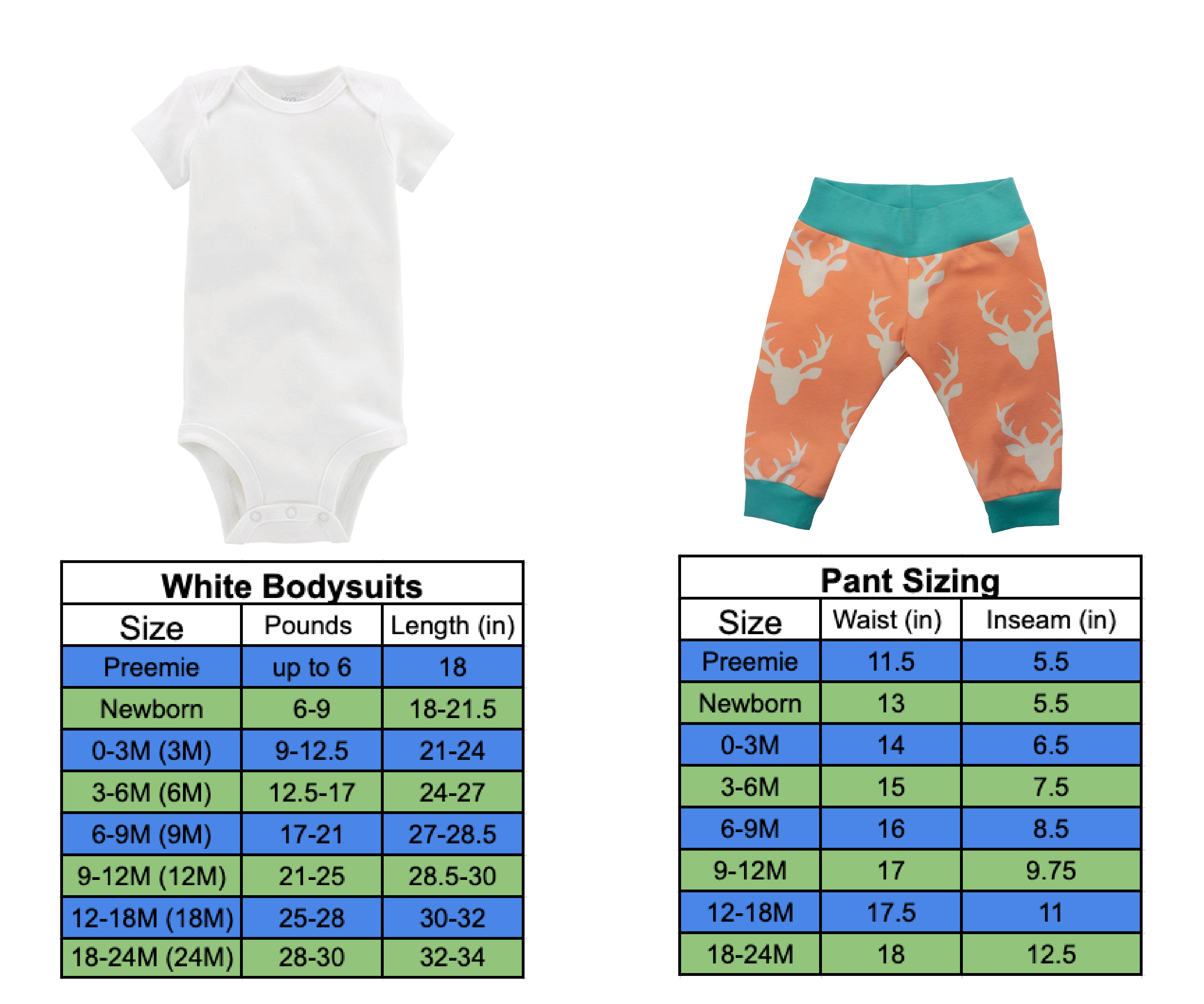 Coral Orange Deer Baby Girl Outfit