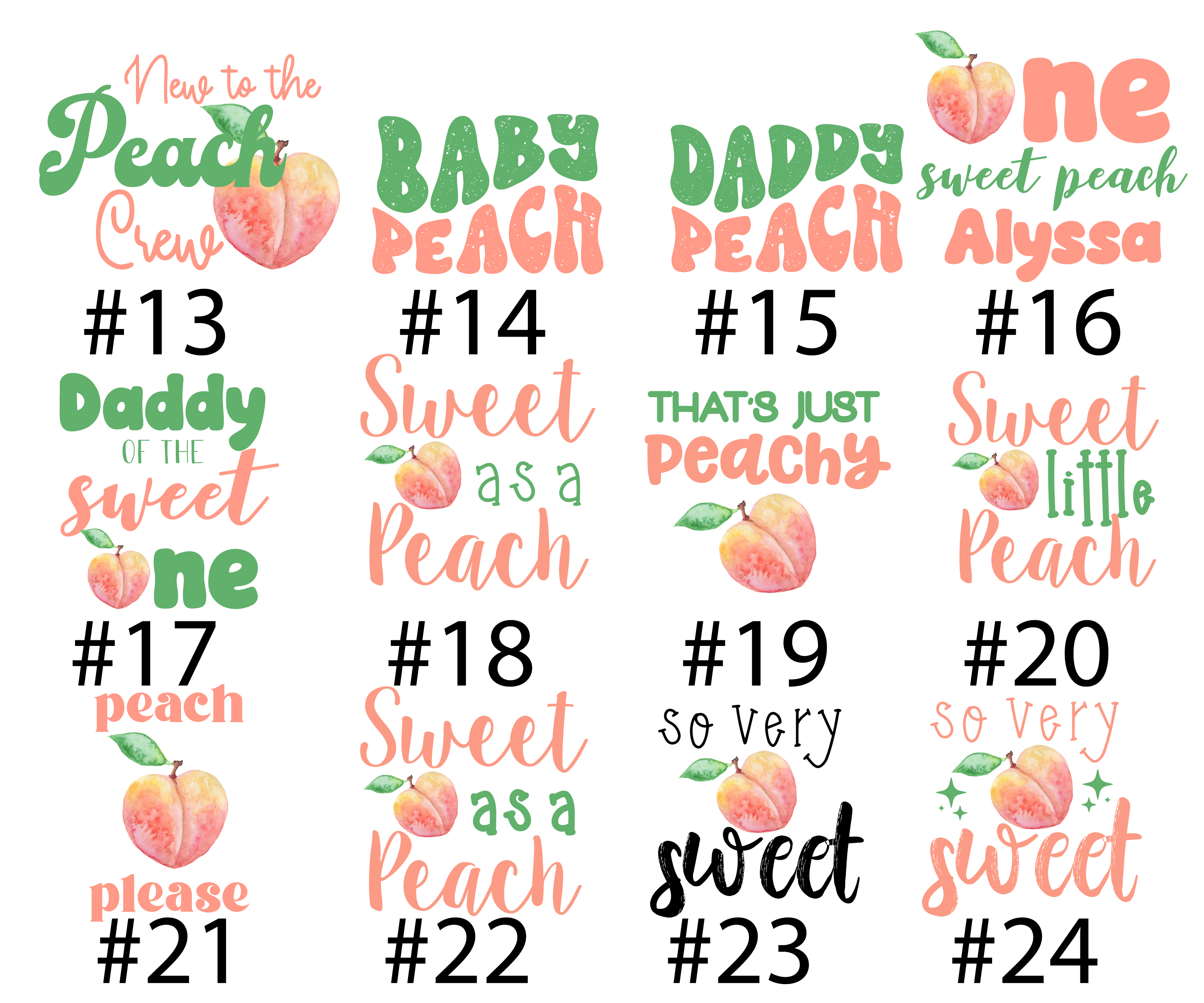 Sweet Little Peach Summer Fall Baby Girl Outfit