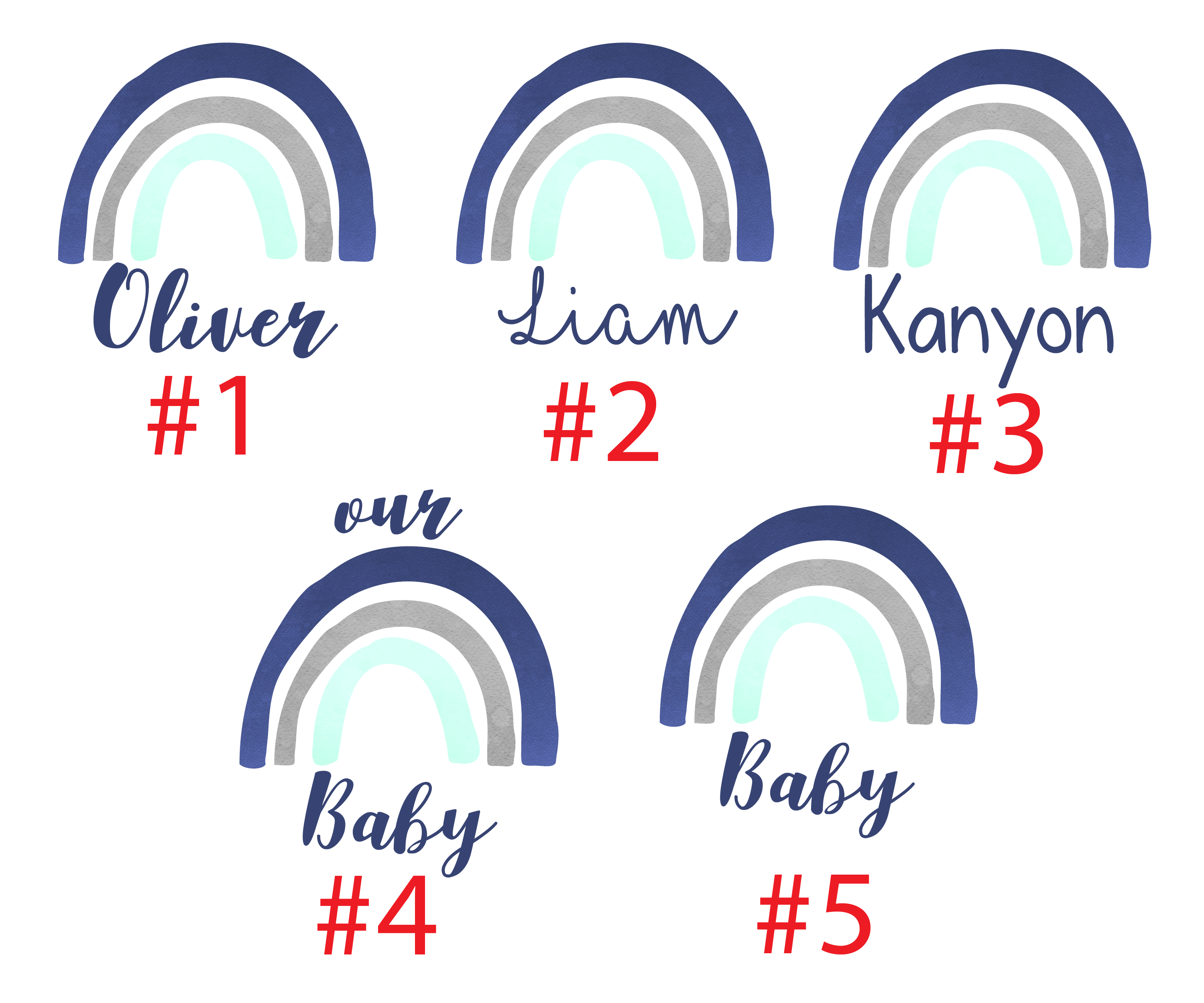 Boy Rainbow Toddler Short Outfit