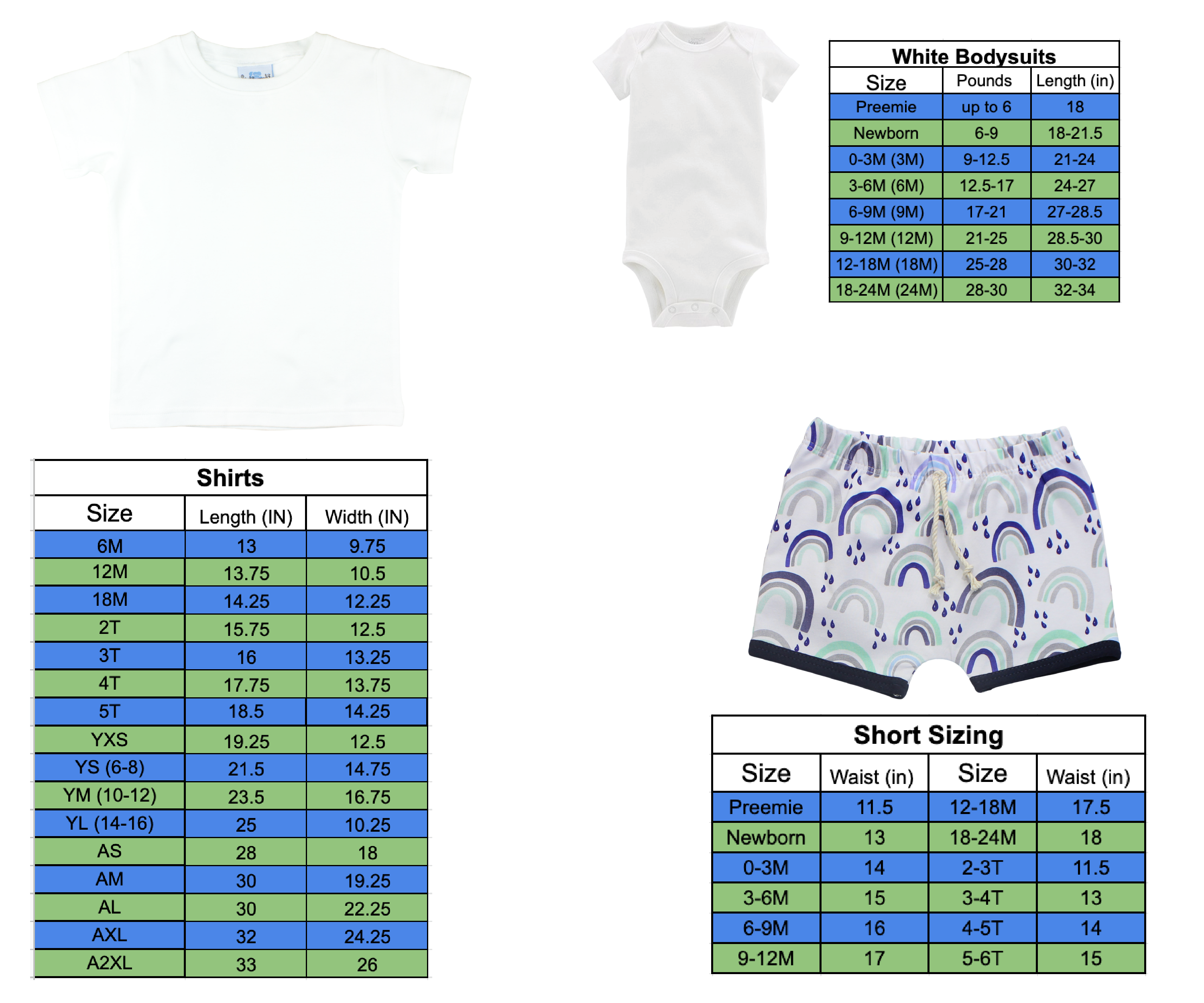 Boy Rainbow Baby Short Outfit