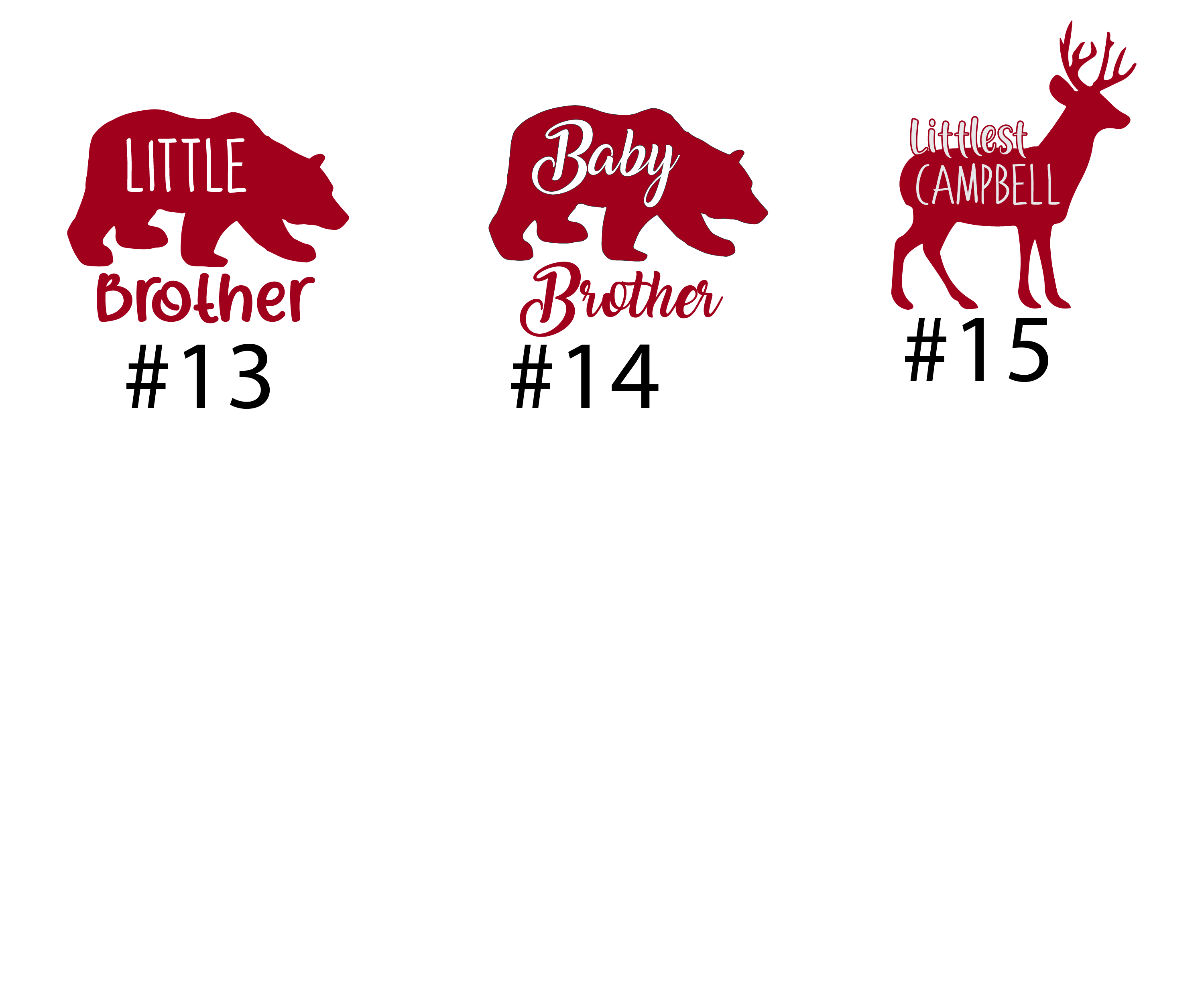 Boy Red Bear and Deer Baby Outfit