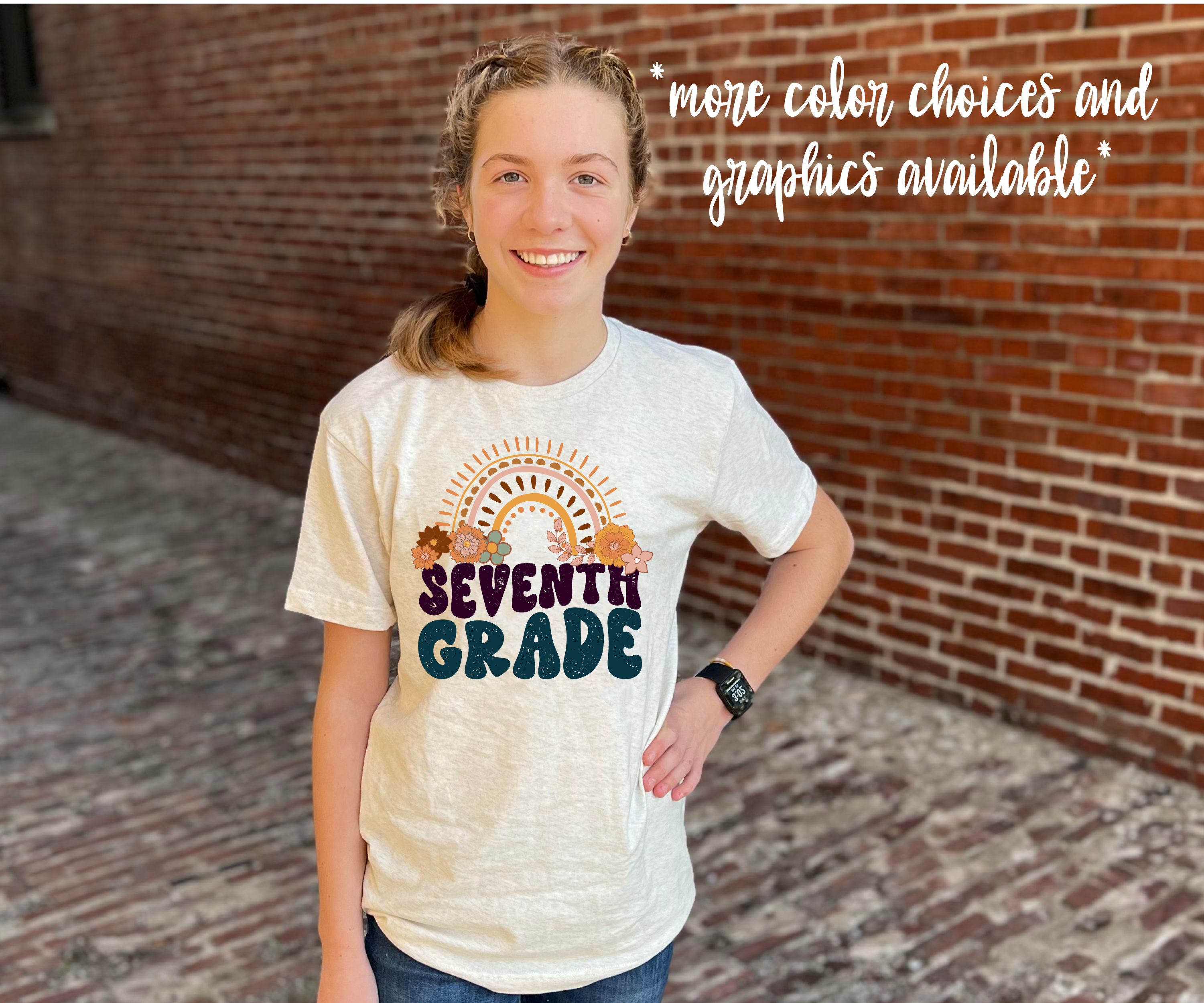 Retro Boho School Grade Student Teacher Printed Shirt