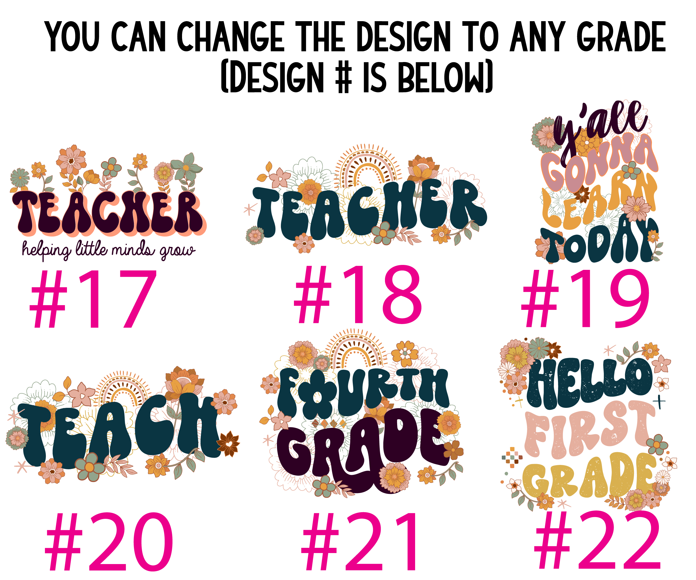 Customizable Grade Back to School Shirt