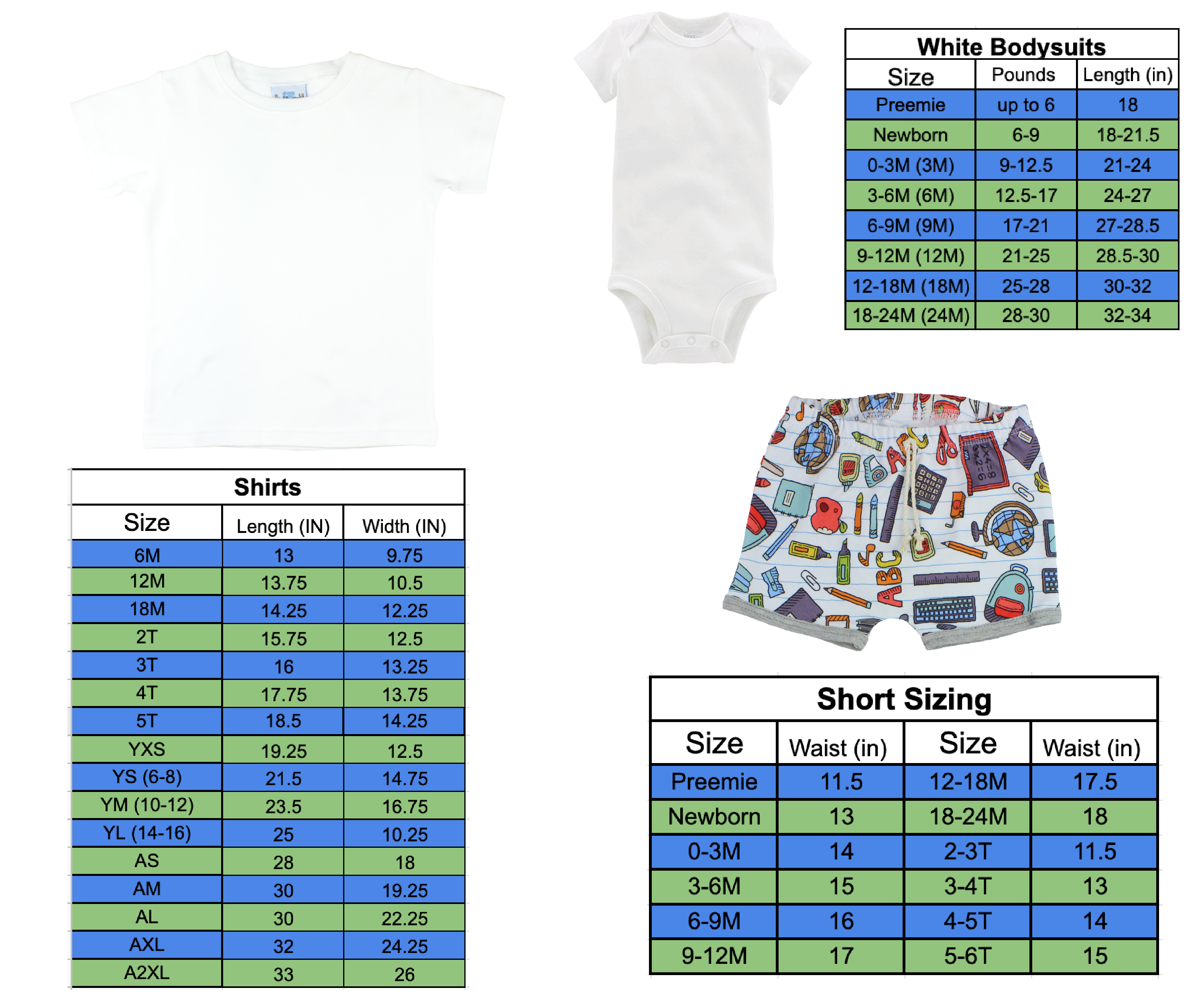 Boy Girl Back to School Toddler Short Outfit