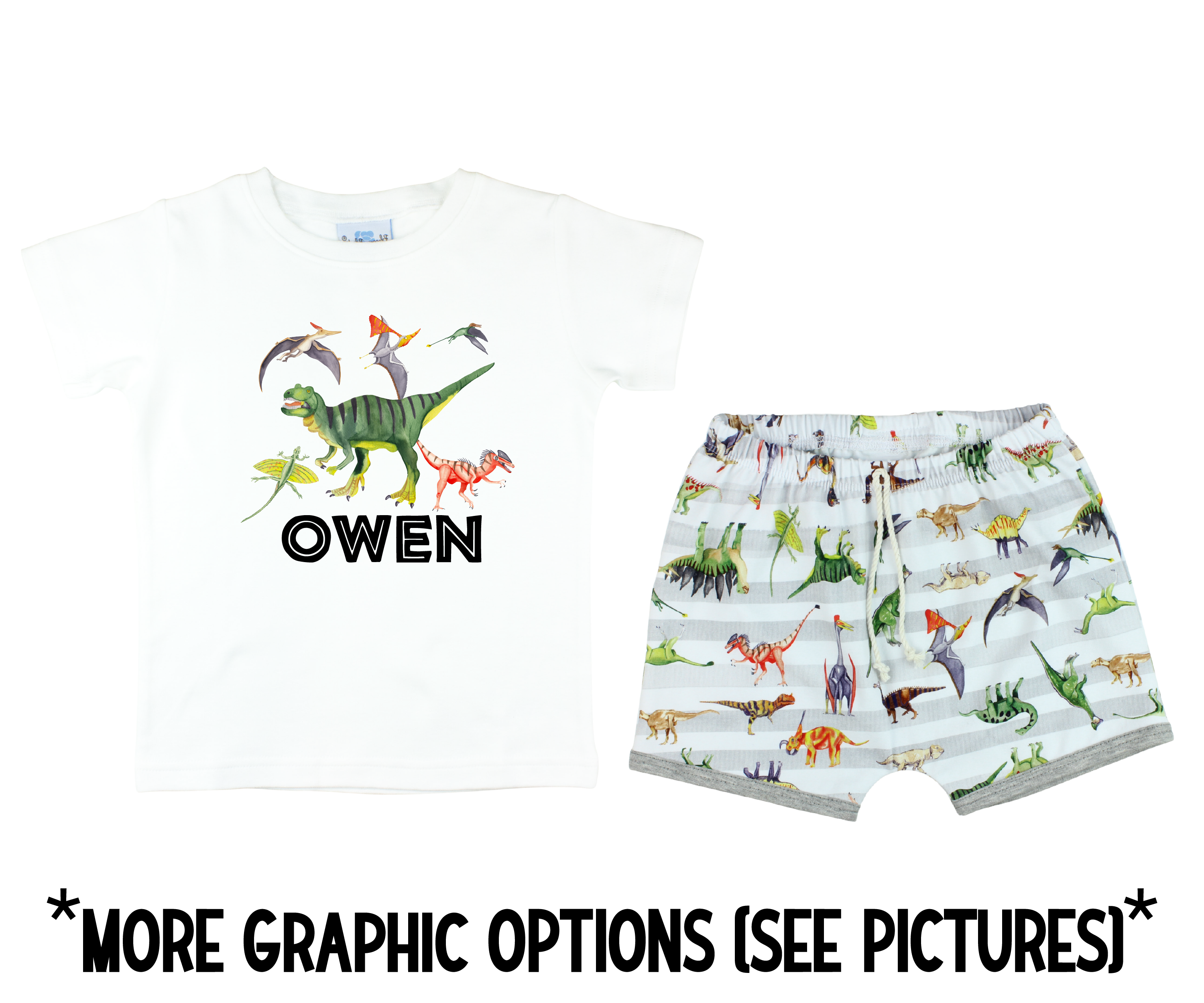 Dinosaur Toddler Short Outfit