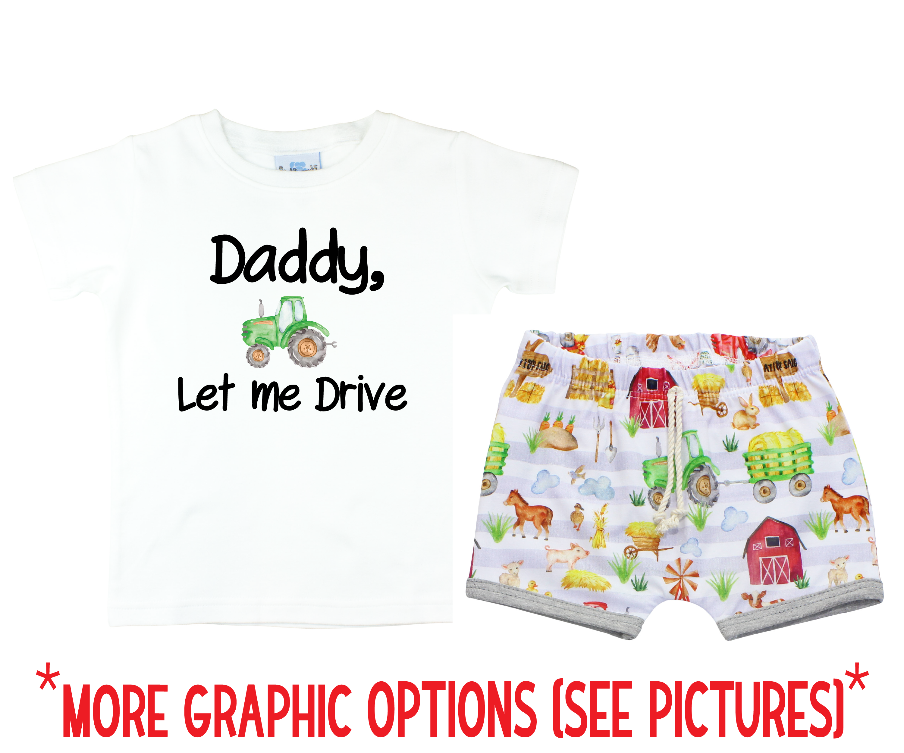 Farm Boy Toddler Short Outfit