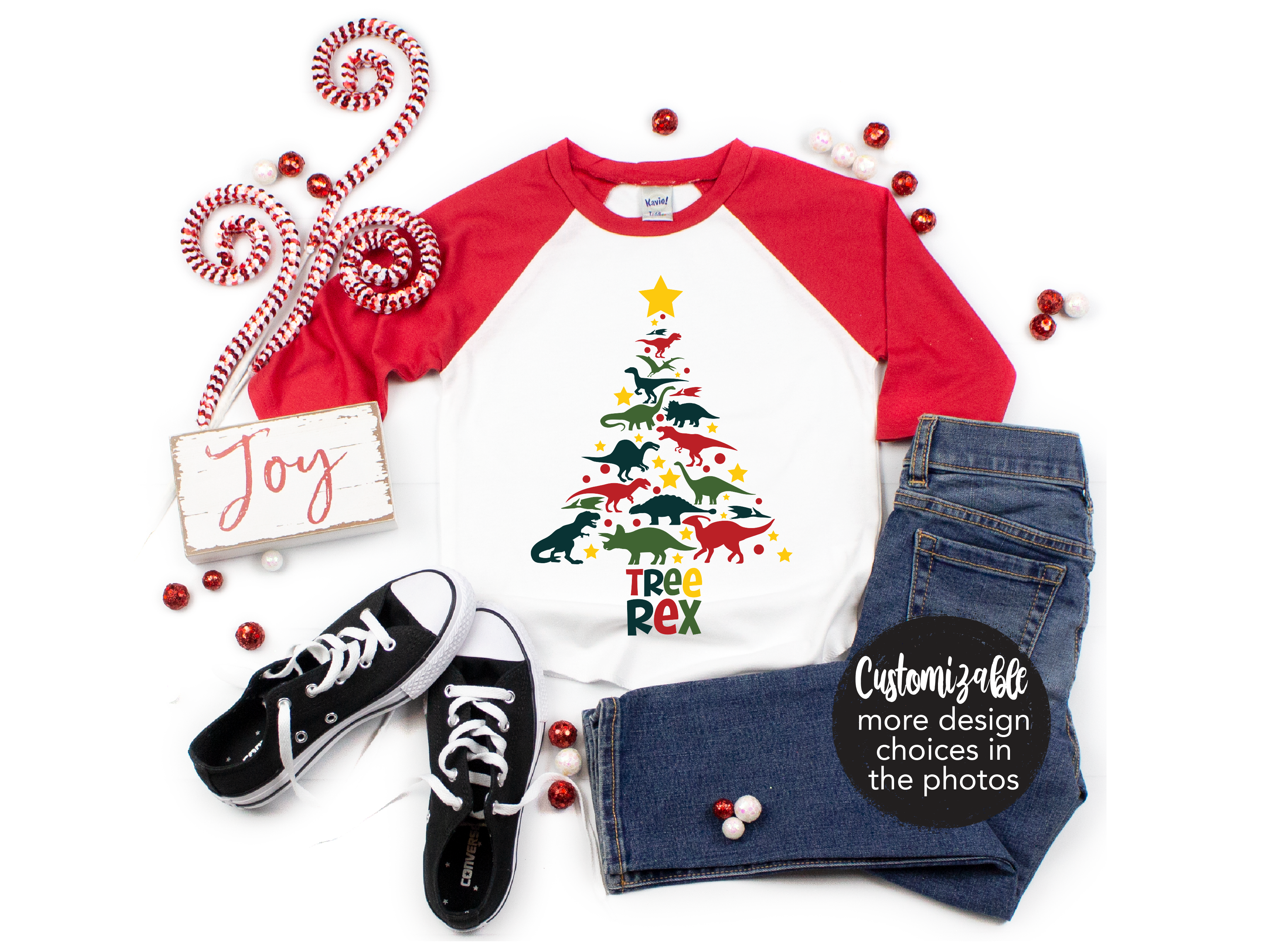 Tree Rex Boy Dinosaur Christmas Shirt Infant Toddler Youth