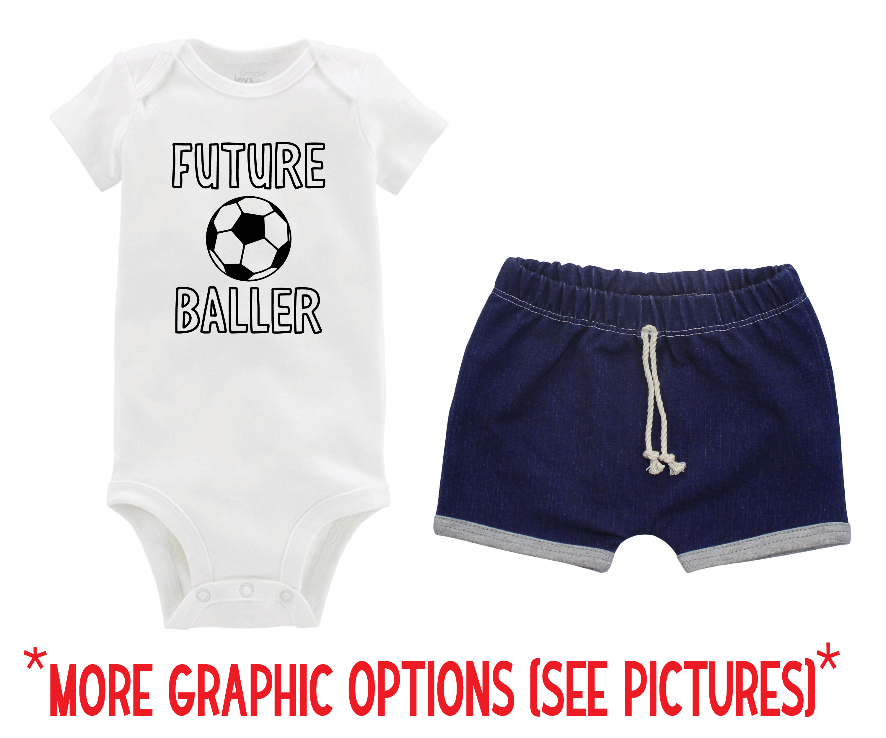 Unisex Gray Soccer Denim Short Outfit
