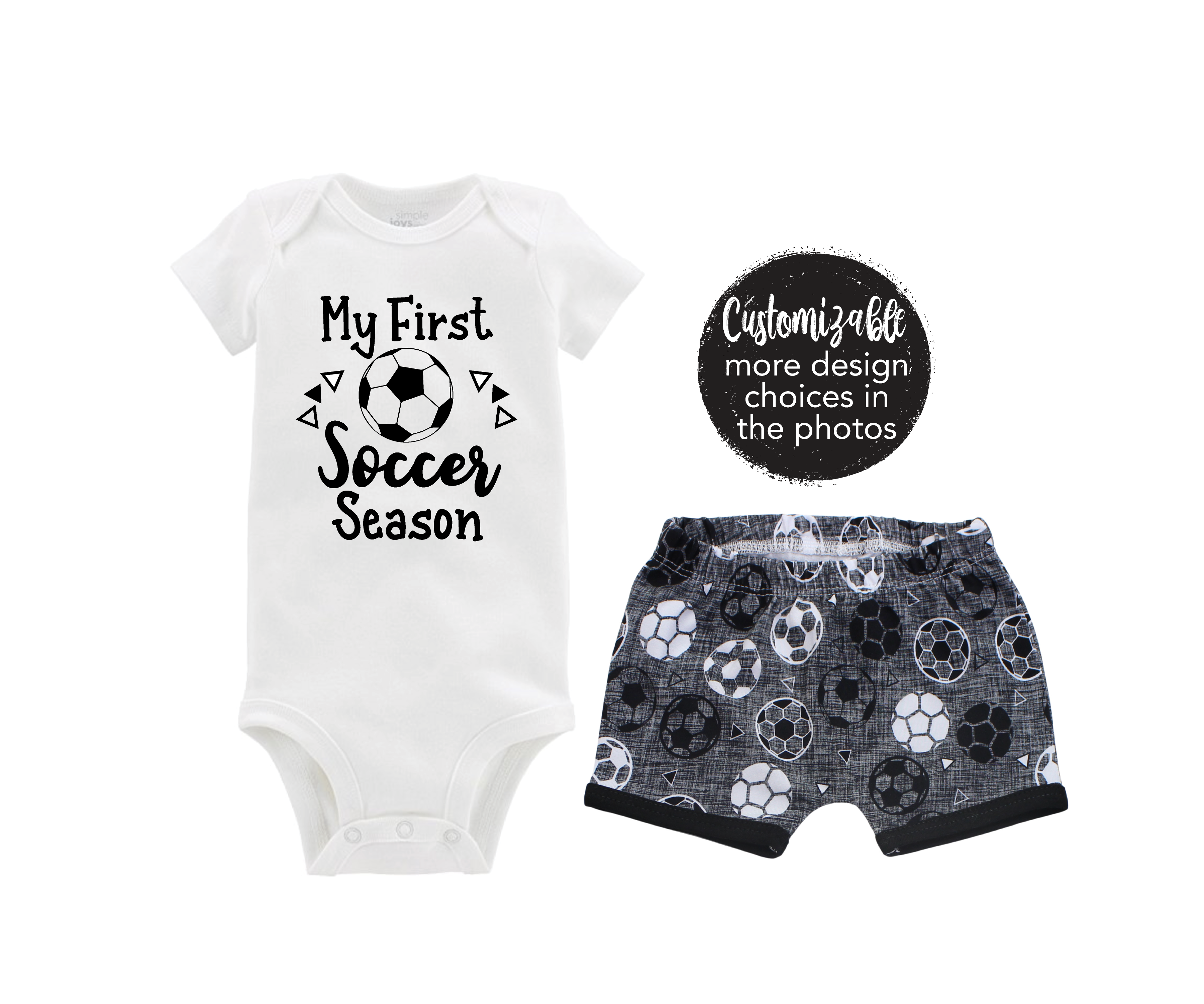 Unisex Gray Soccer Short Outfit