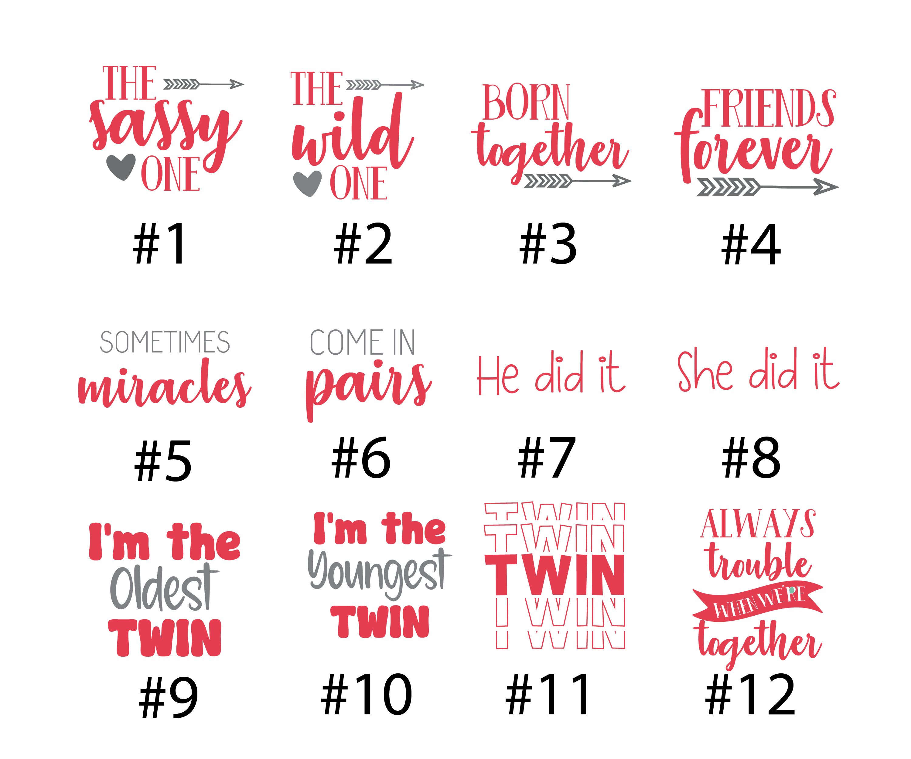 Twin Pink Stripes Outfit Dynamic Duo Oldest Youngest Friends Forever Baby Coming Home Outfit