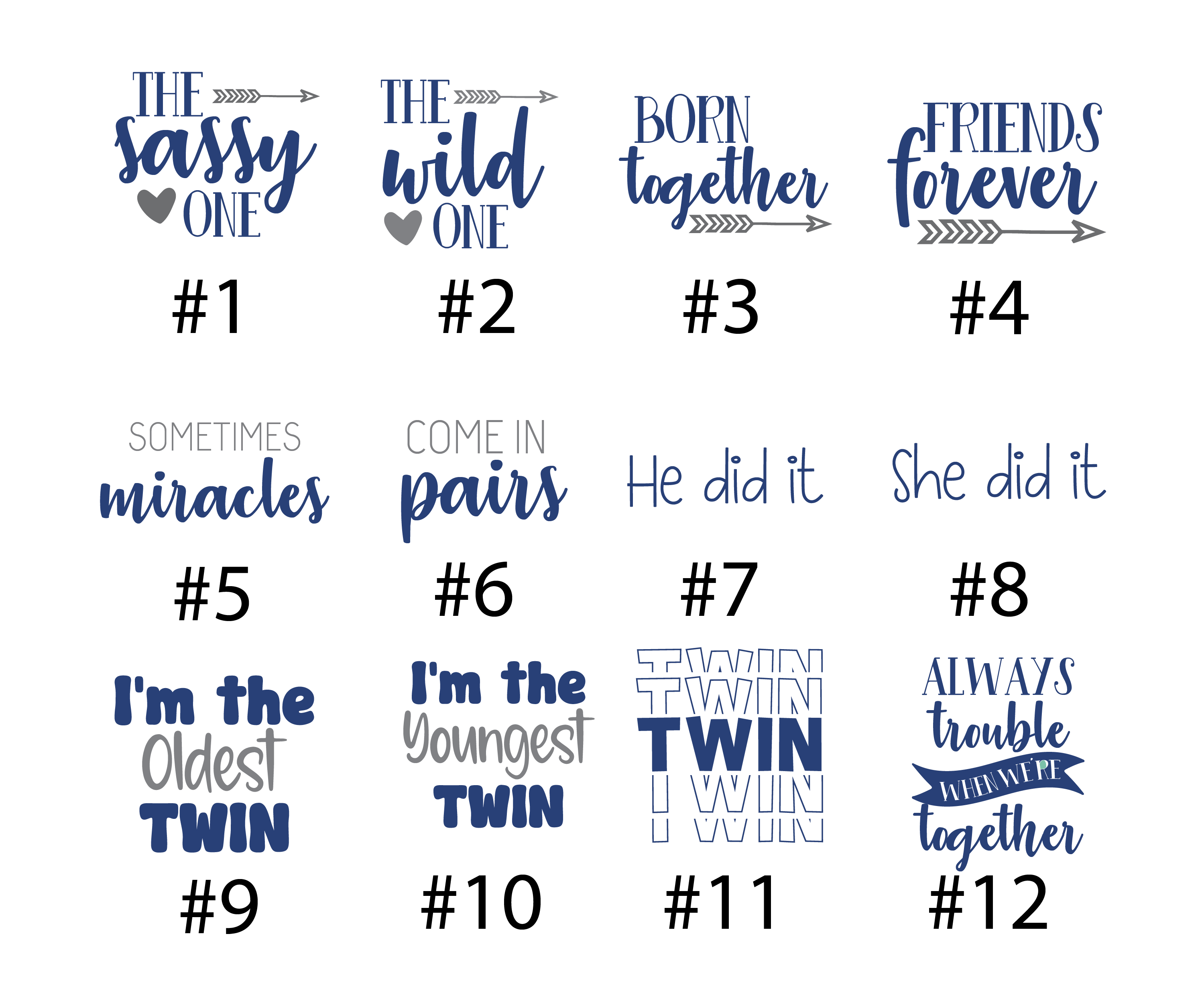Dynamic Duo Twin Boy Blue Stripes Outfit Oldest Youngest Friends Forever Baby Coming Home Outfit