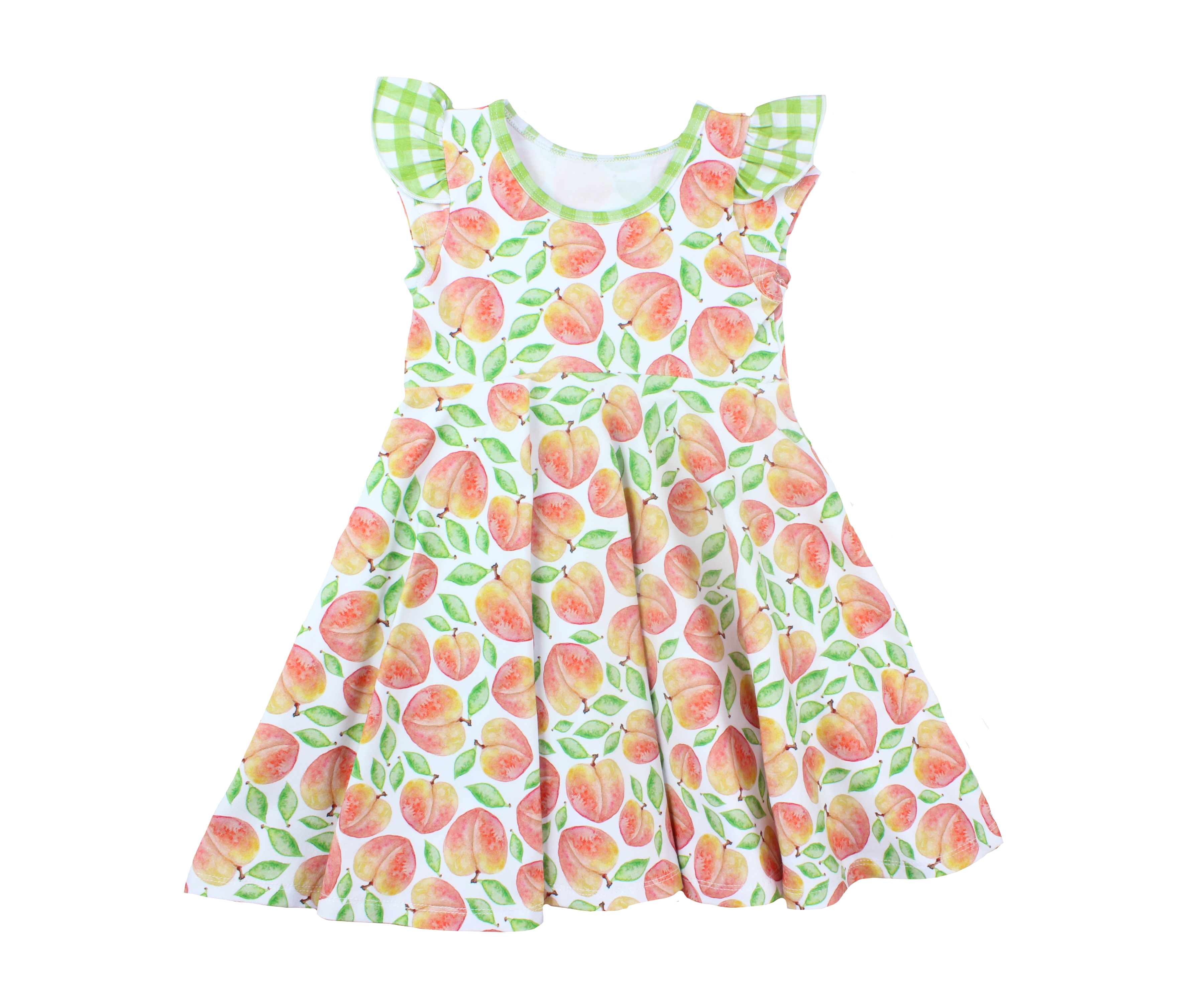 Short Sleeve Girls Easter Twirly Dress Summer Spring