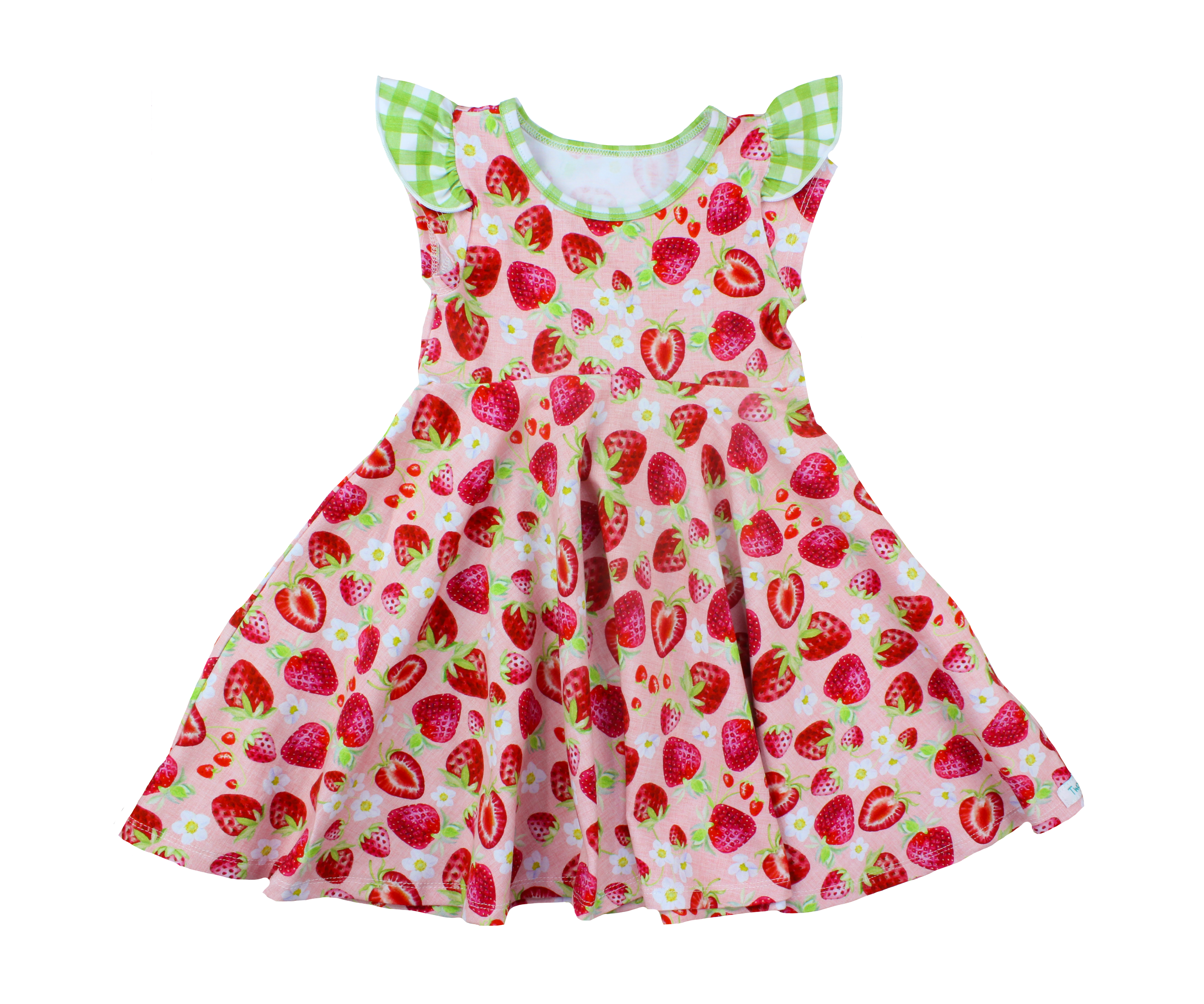 Short Sleeve Girls Easter Twirly Dress Summer Spring