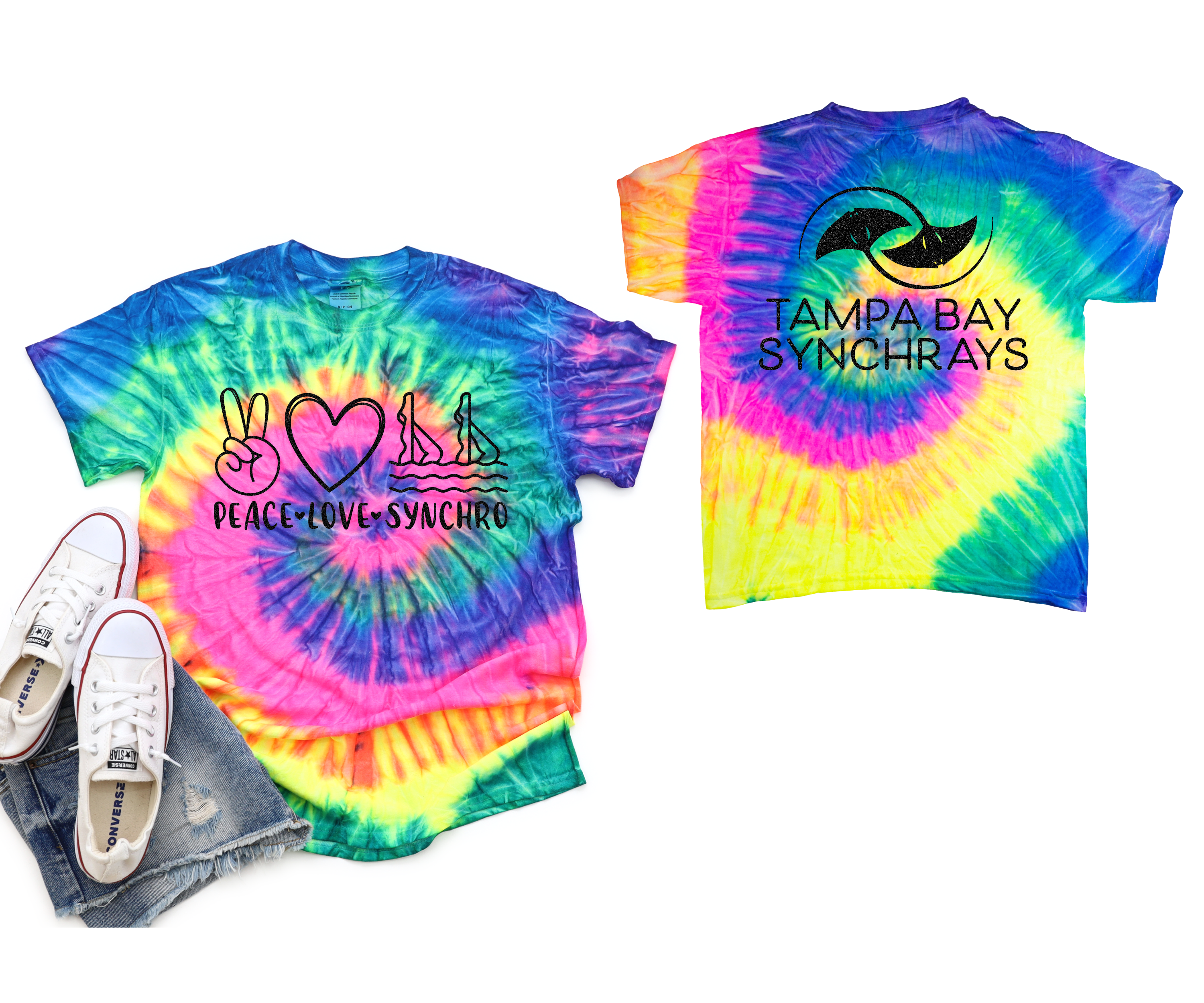 Unisex Neon Tampa Bay Synchrays Tie Dye Shirt