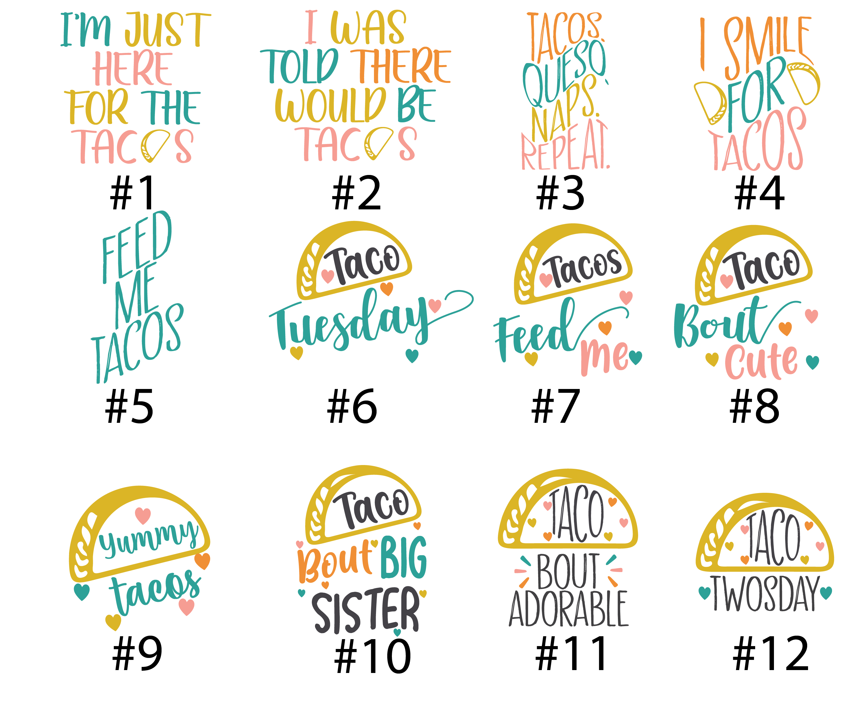 Taco Girl Baby Outfit