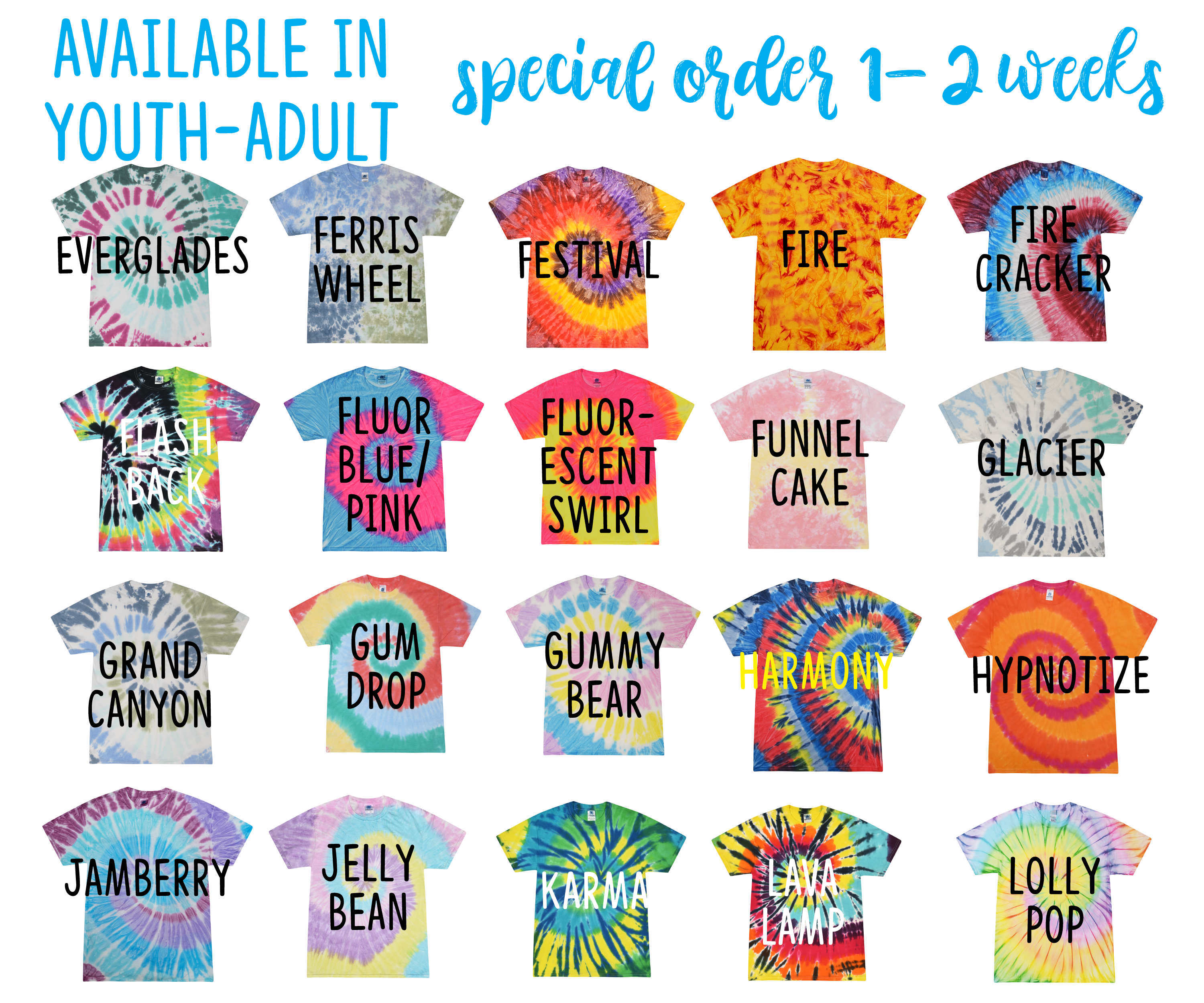 Custom Tie Dye Shirt Special Order Tie Dye