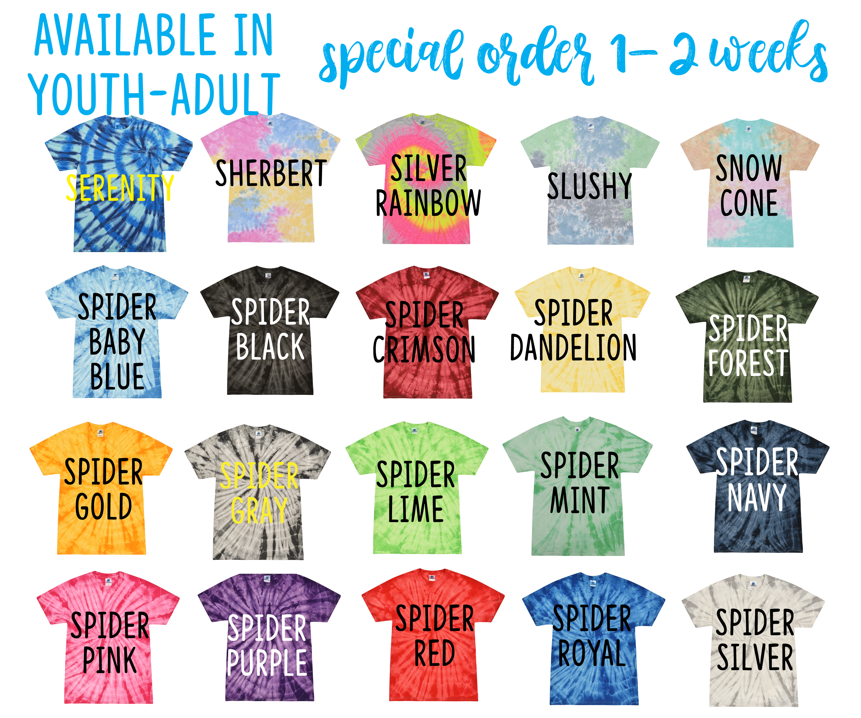 Custom Tie Dye Shirt Special Order Tie Dye