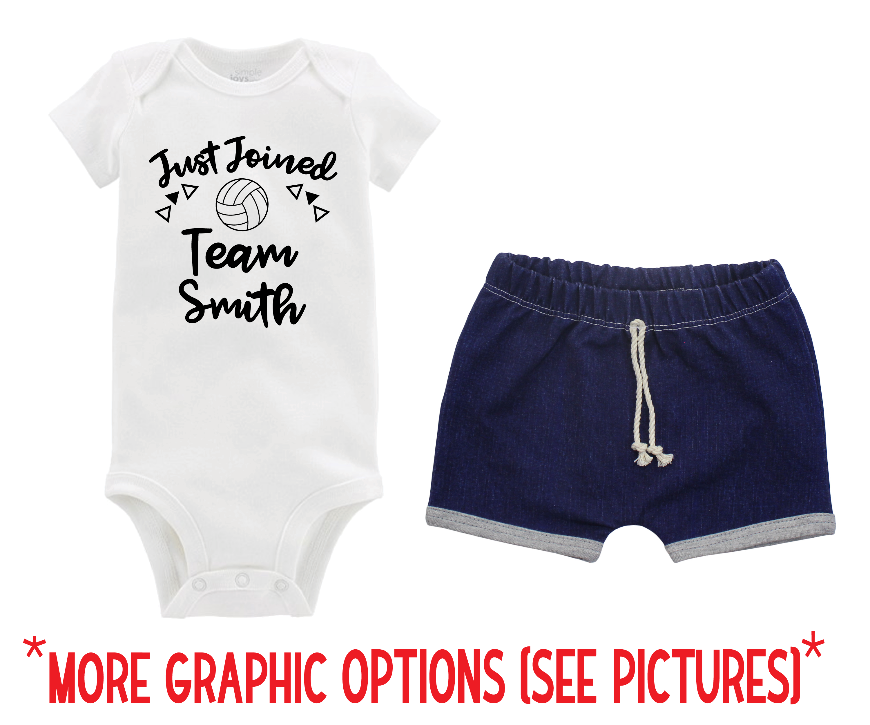 Unisex Gray Volleyball Denim Short Outfit