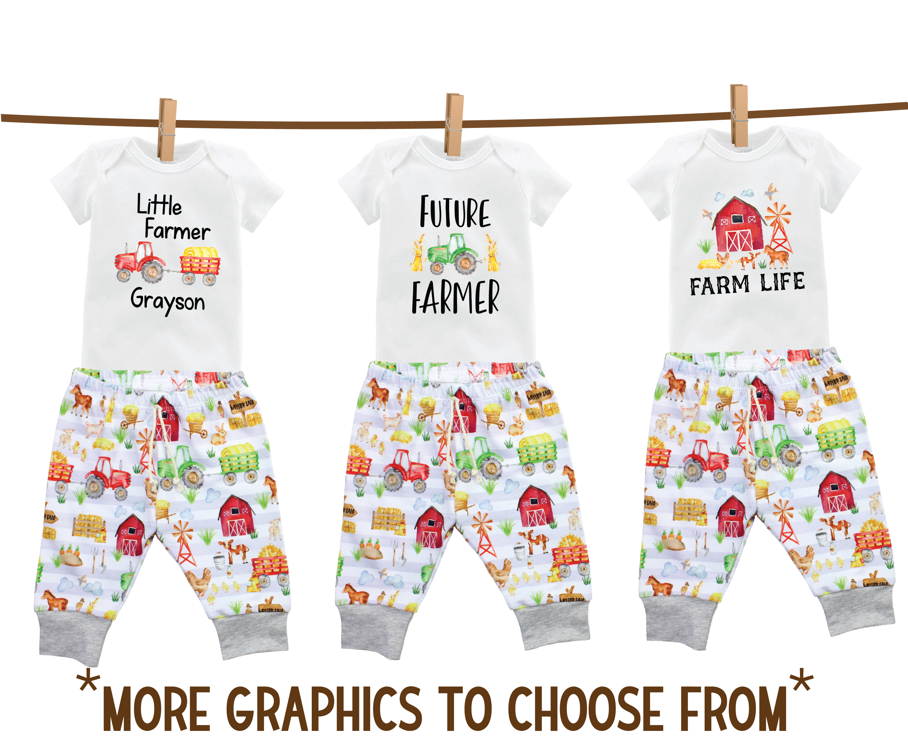 Farm Baby Boy Outfit
