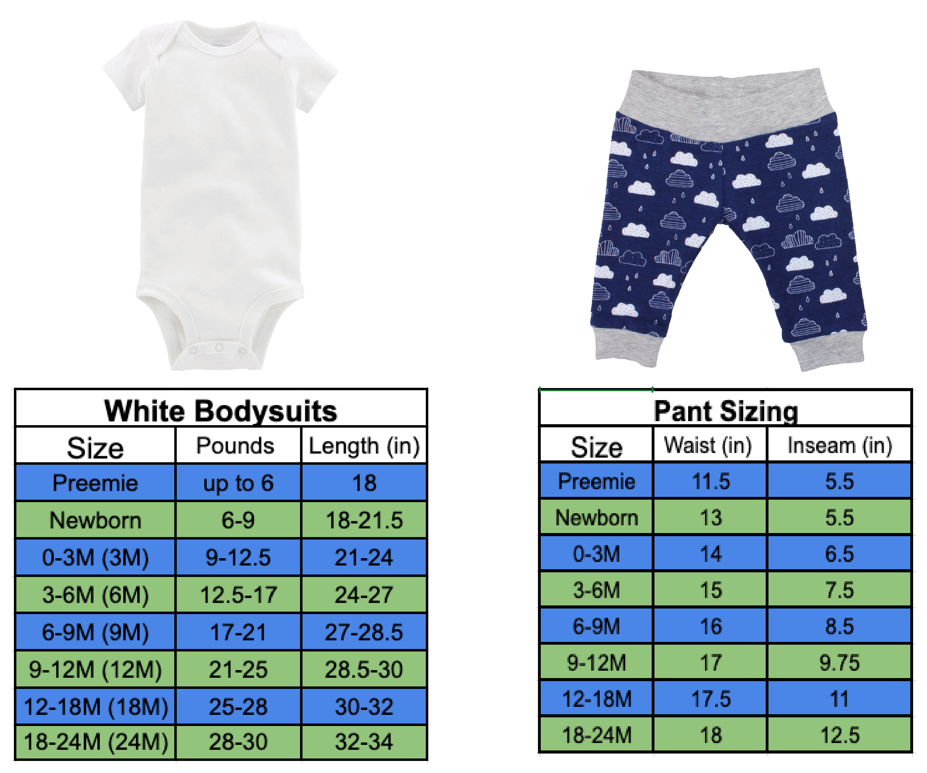 Baby Boy Blue Rain Cloud Outfit