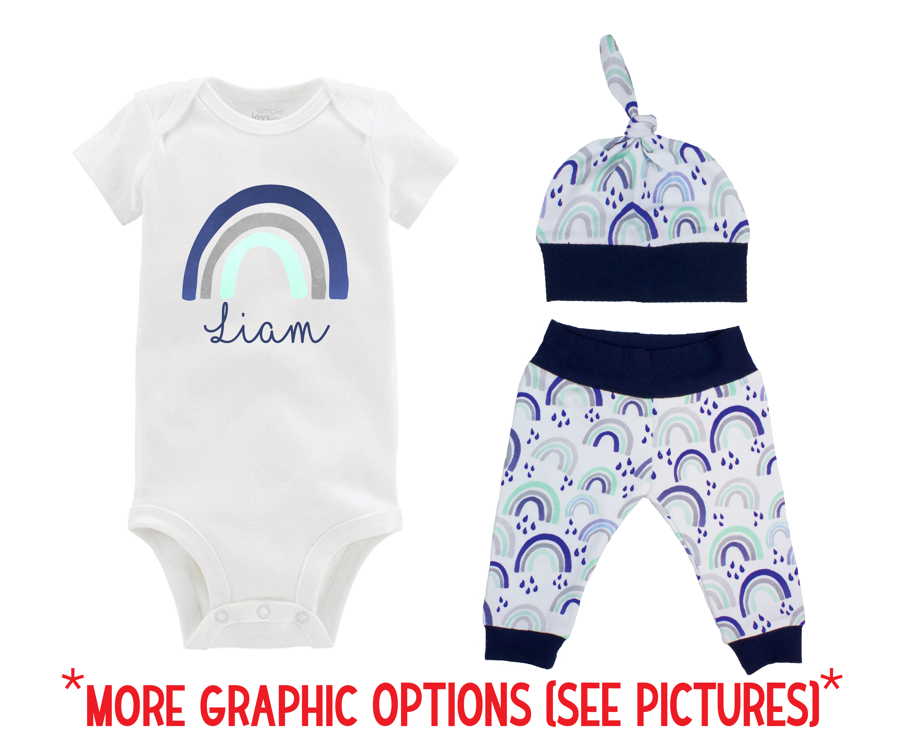 Boy Rainbow Baby Outfit