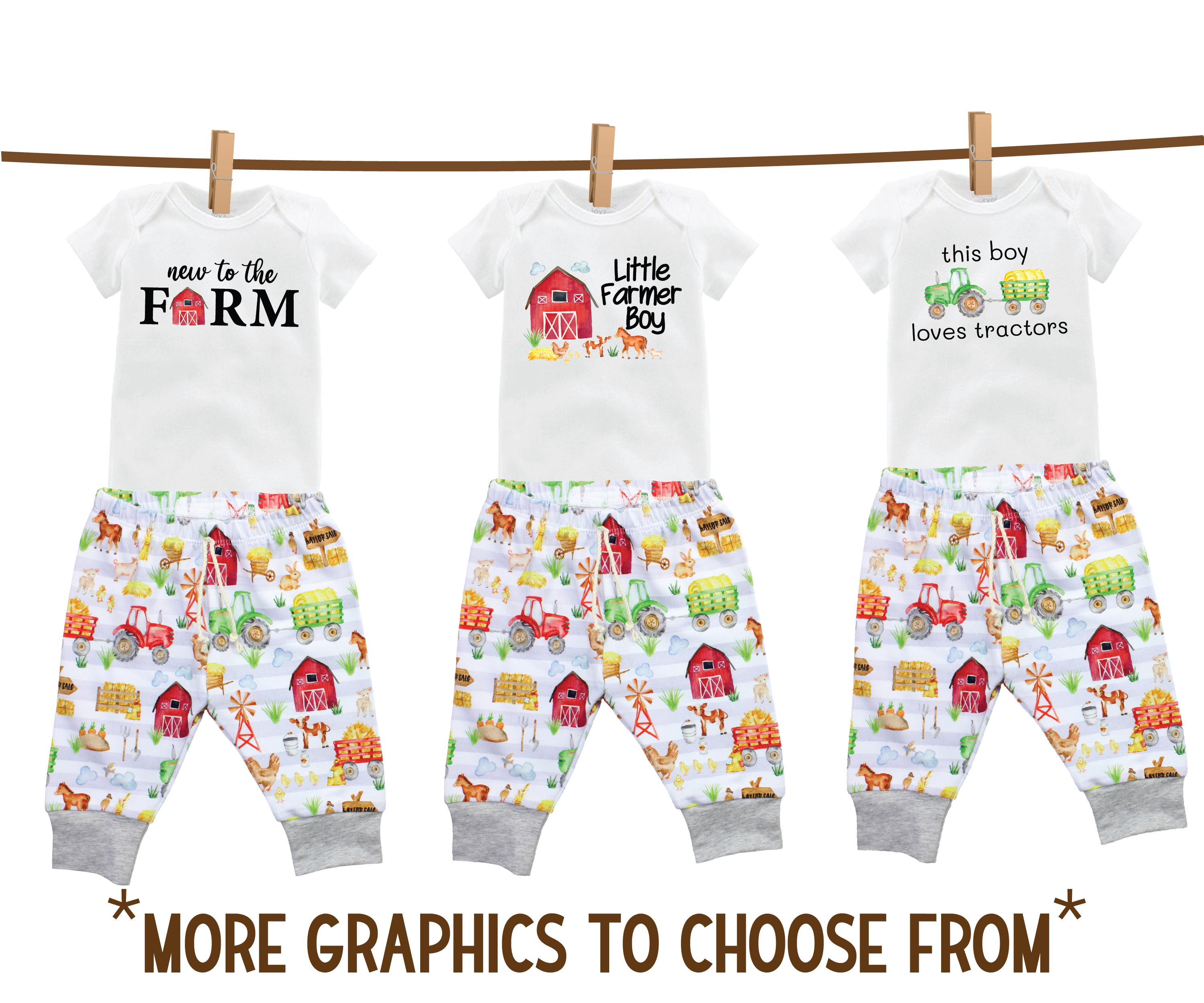 Farm Baby Boy Outfit