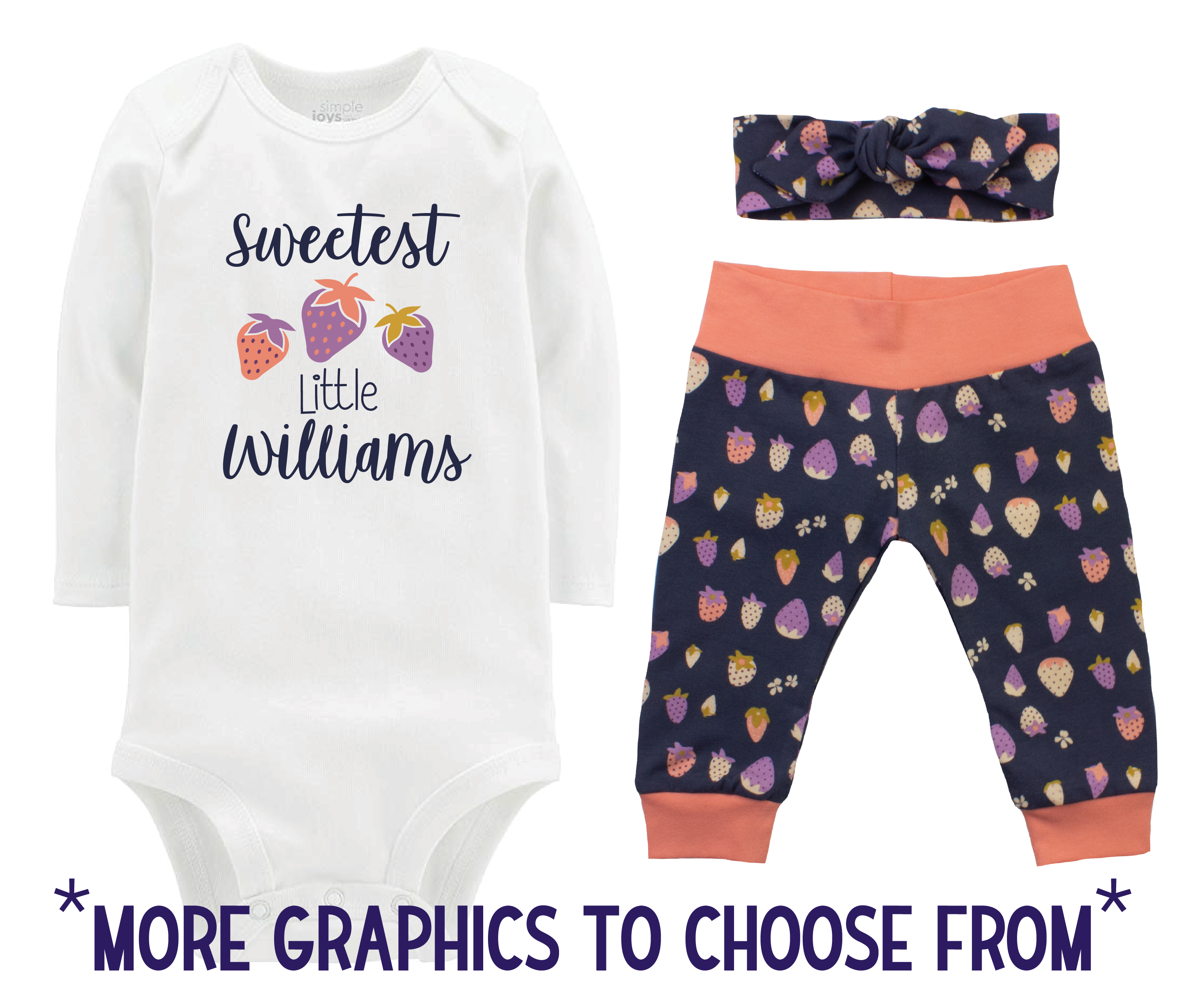 Strawberry Baby Girl Outfit