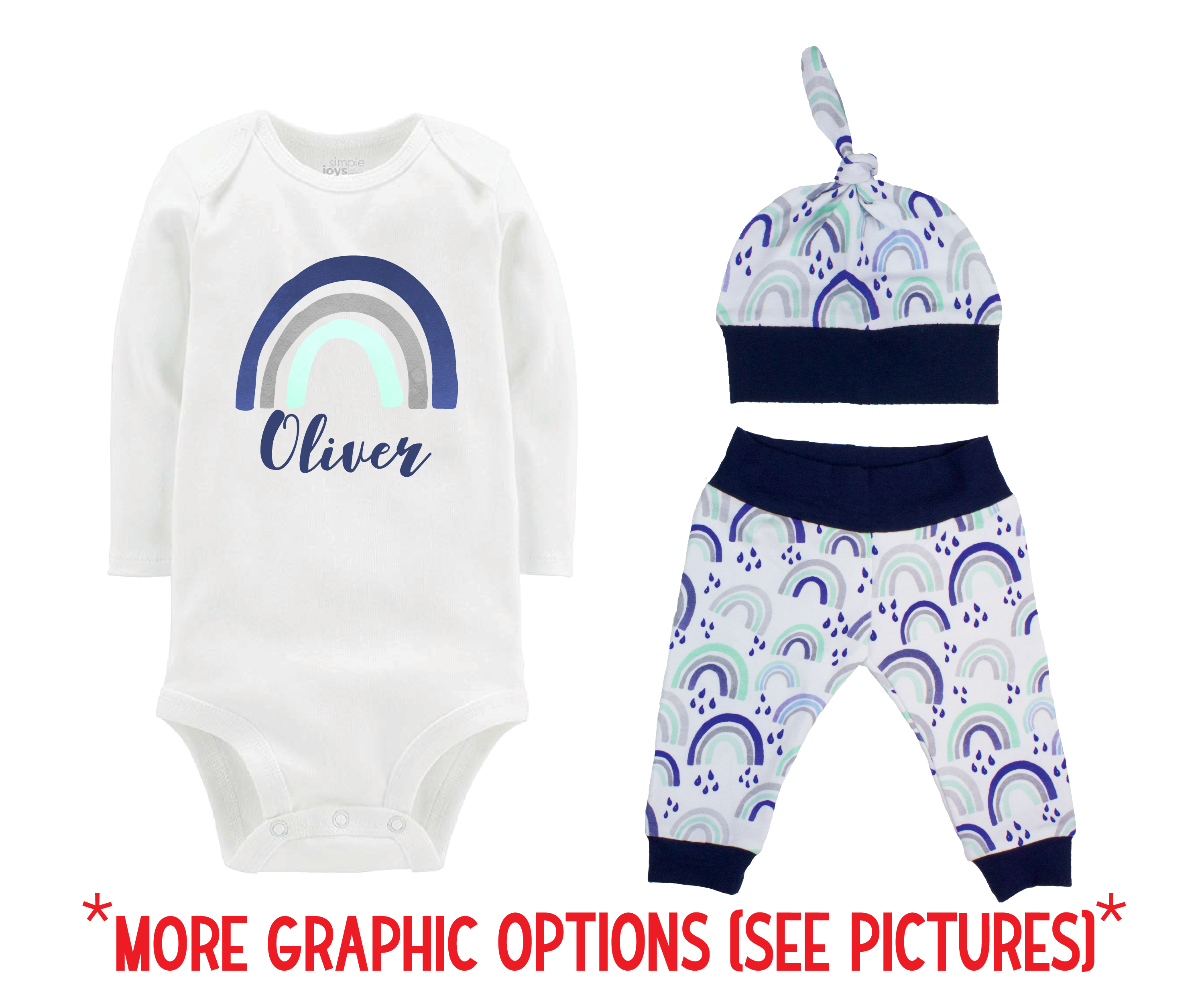 Boy Rainbow Baby Outfit