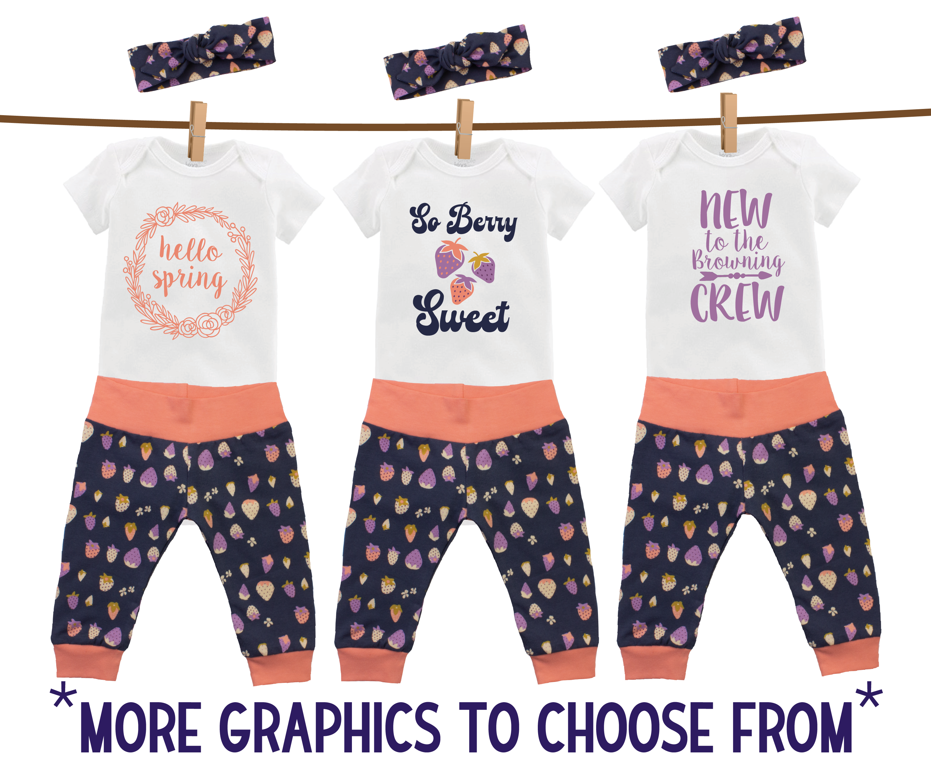 Strawberry Baby Girl Outfit