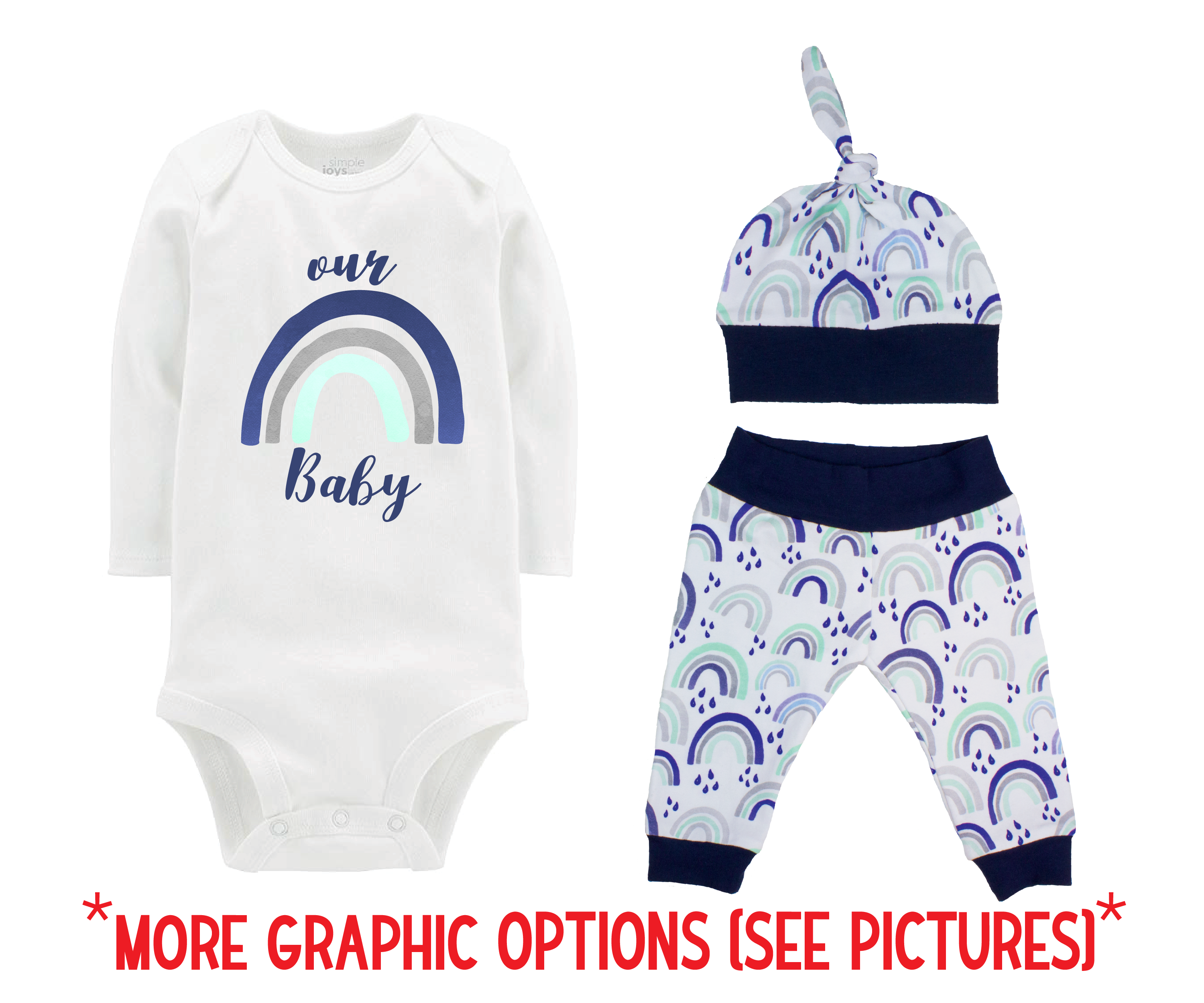 Boy Rainbow Baby Outfit