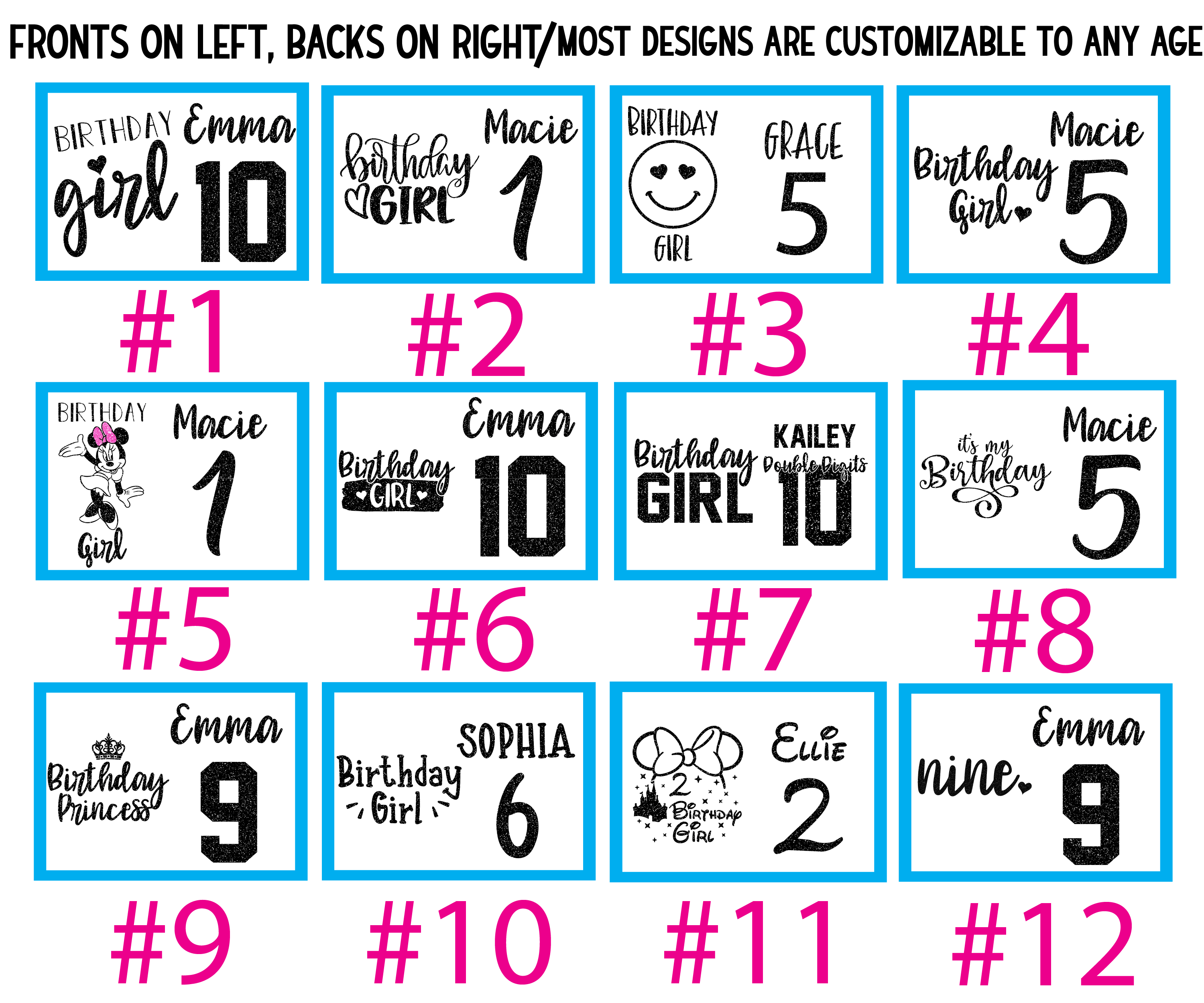 Personalized Birthday Girl Shirt