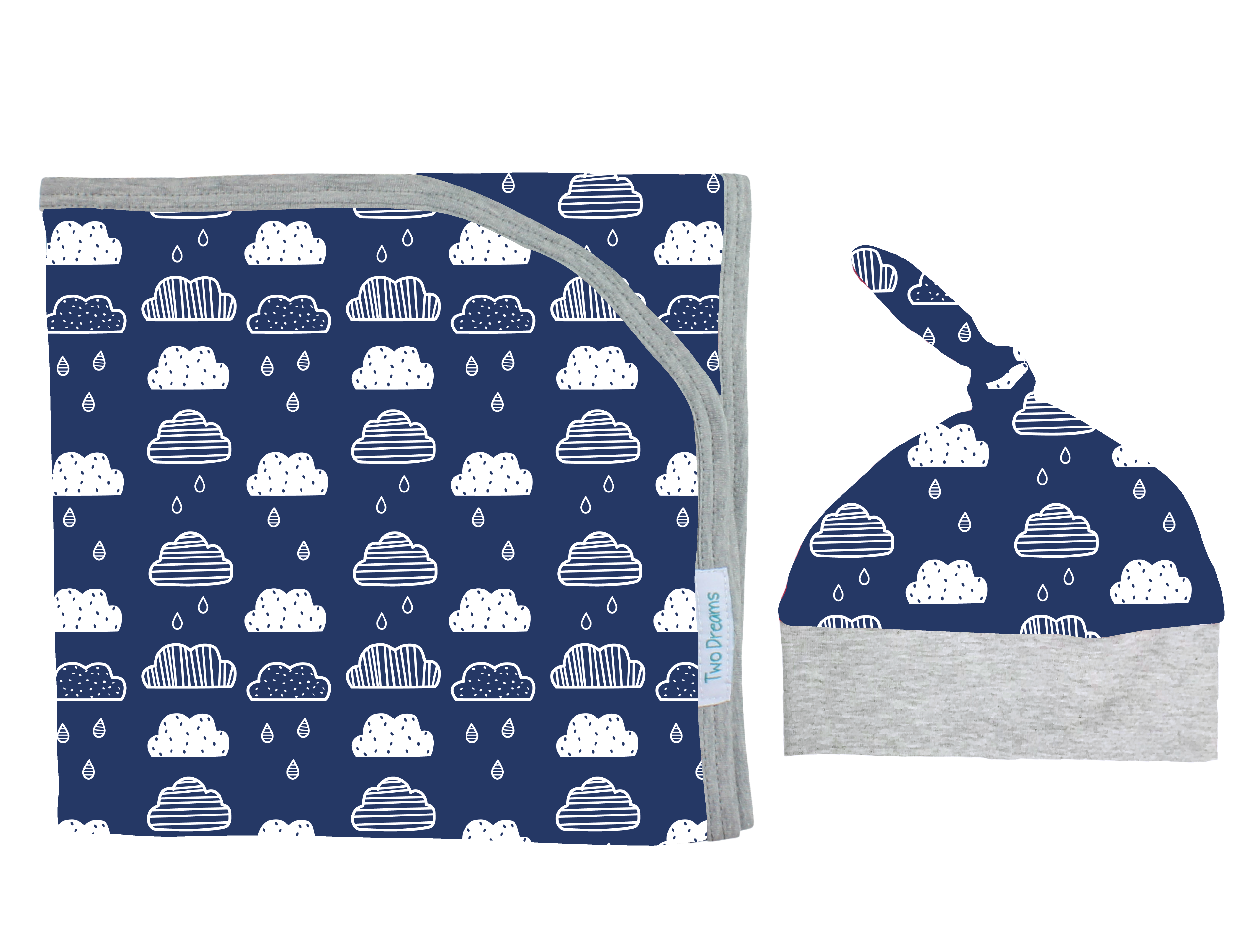 Baby Boy Blue Rain Cloud Outfit