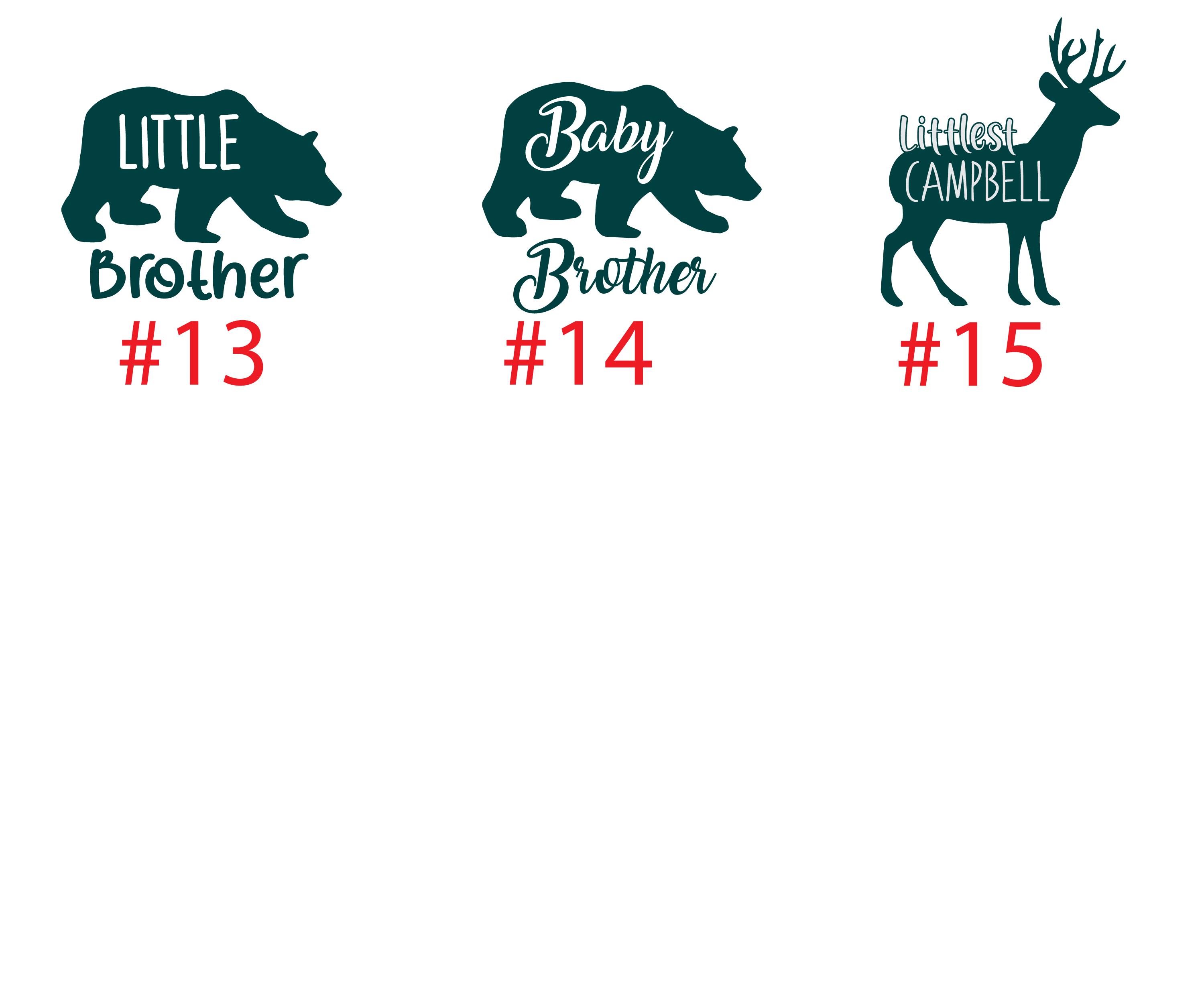 Forest Green Bear and Deer Outfit