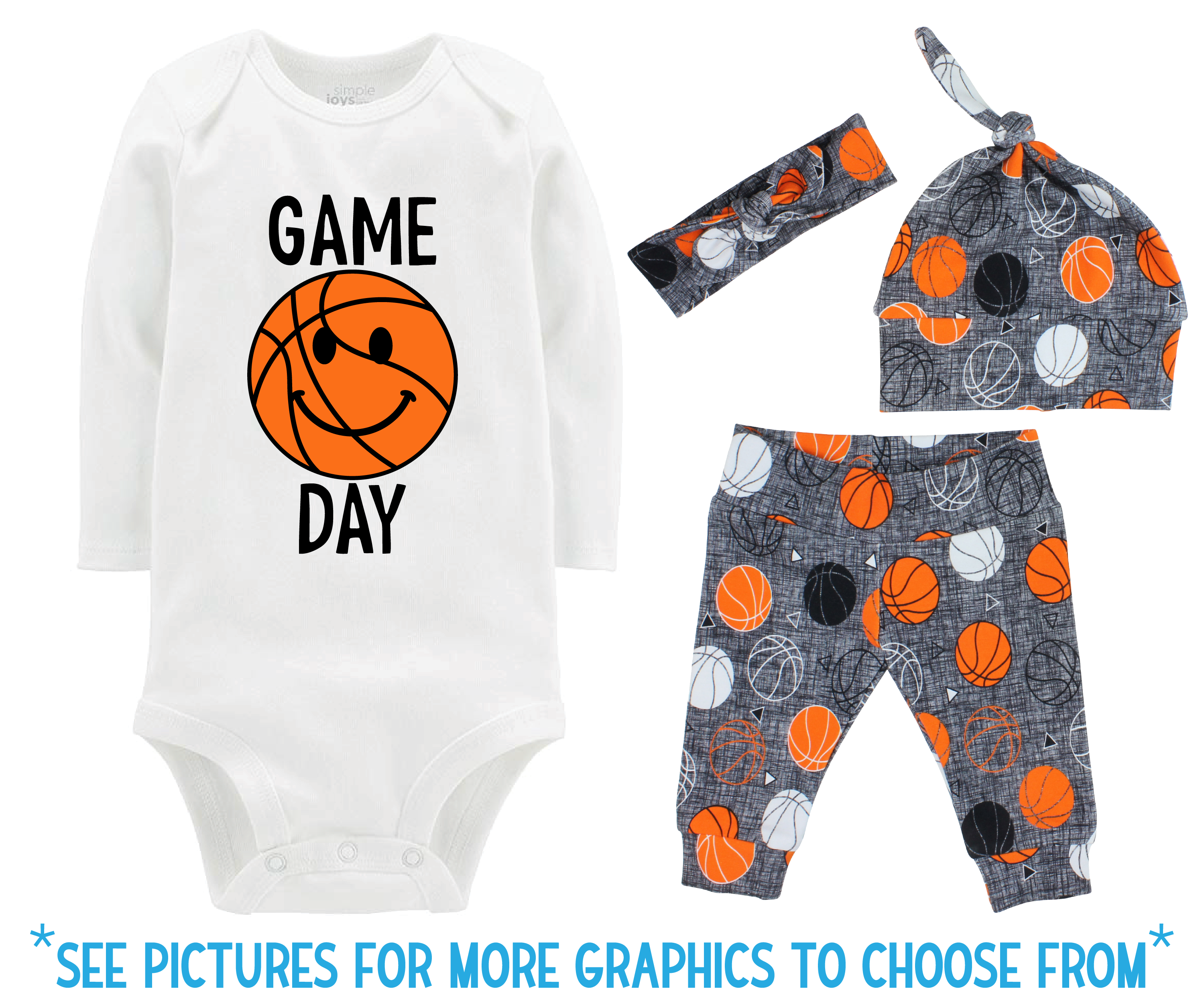 Unisex Basketball Baby Outfit
