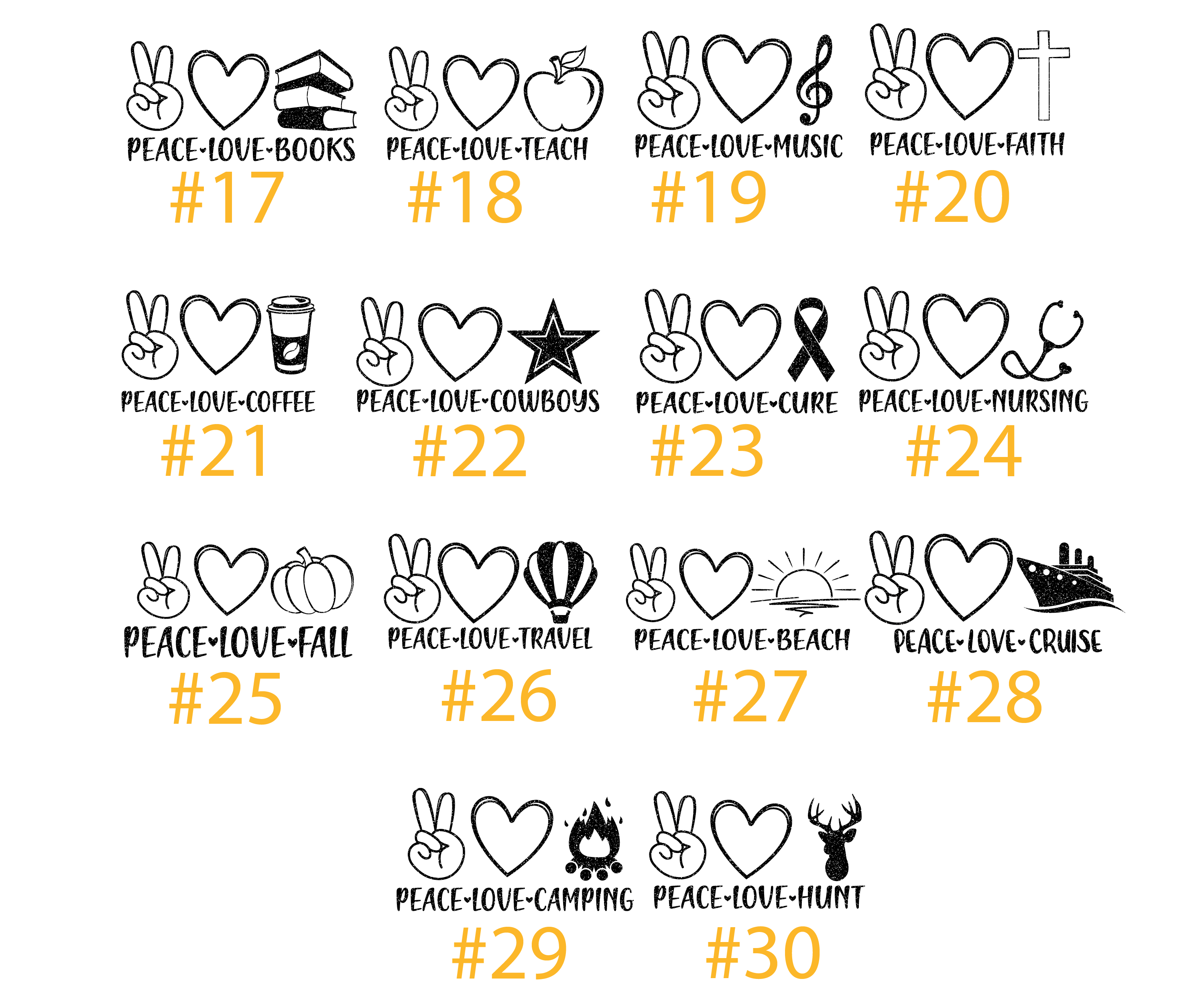 Custom Peace Love Shirt