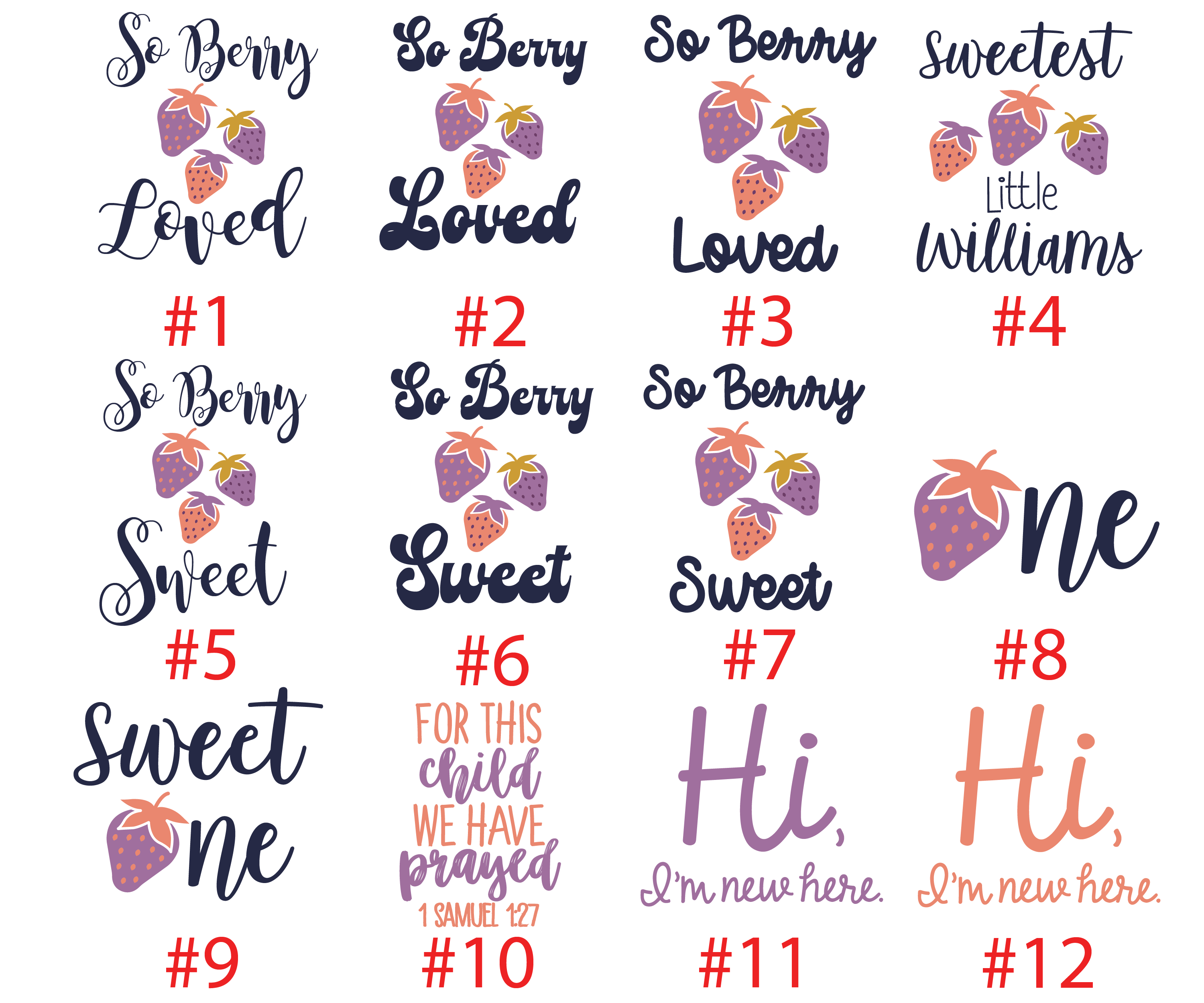 Strawberry Baby Girl Outfit