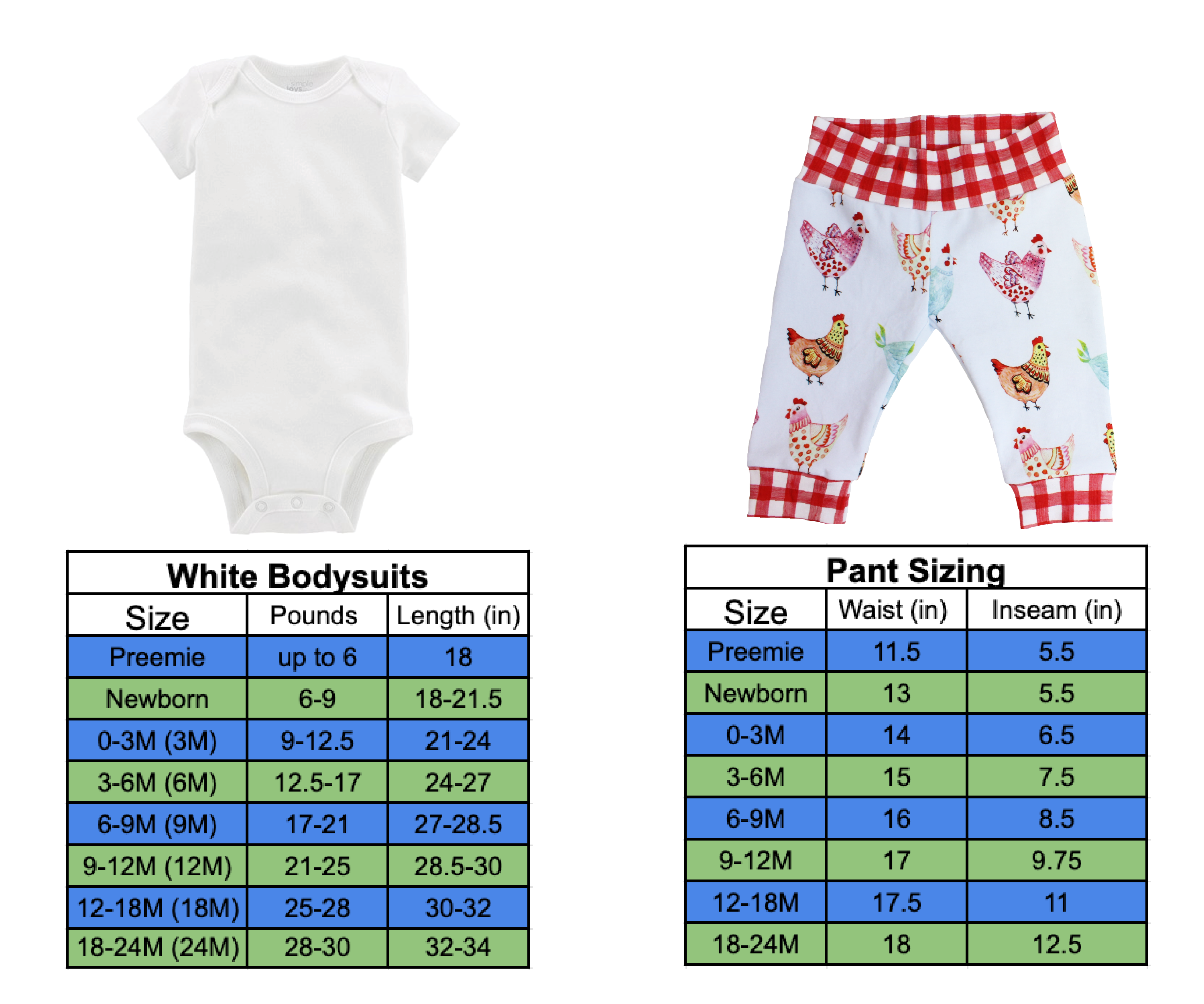 White Chicken Baby Girl Outfit