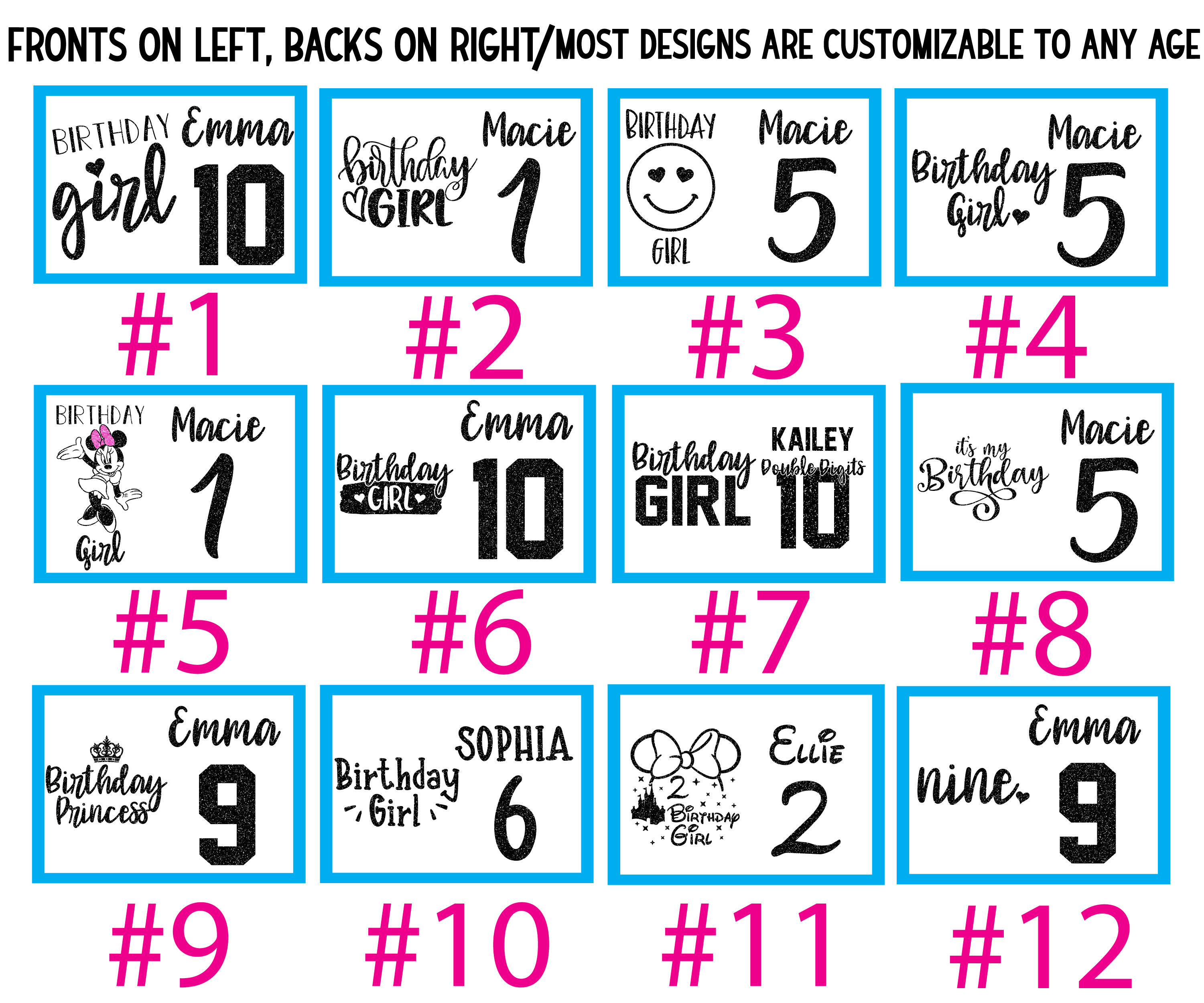 Peace Out Single Digits Customizable Birthday Shirt