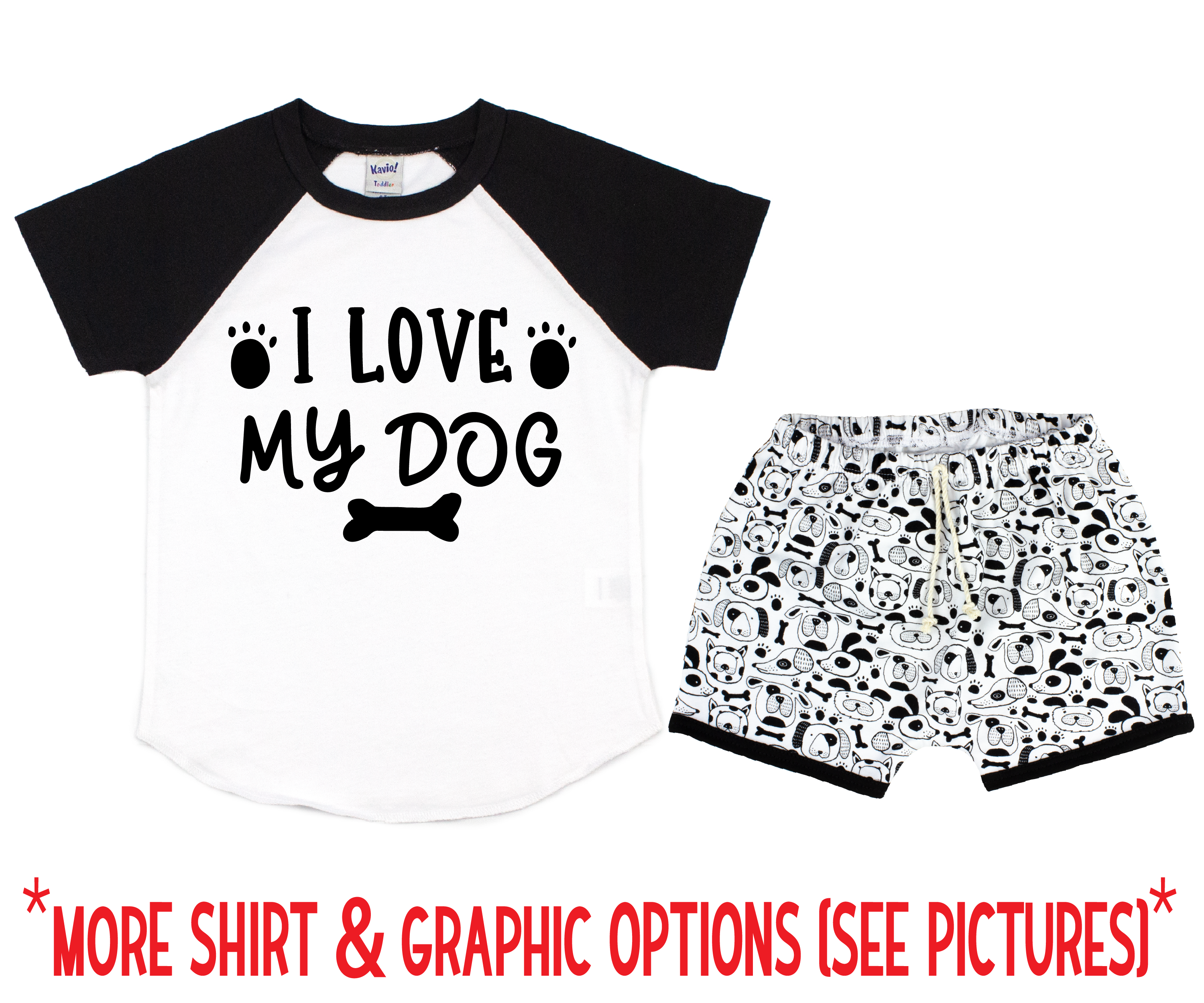 Dog Boy Short Outfit
