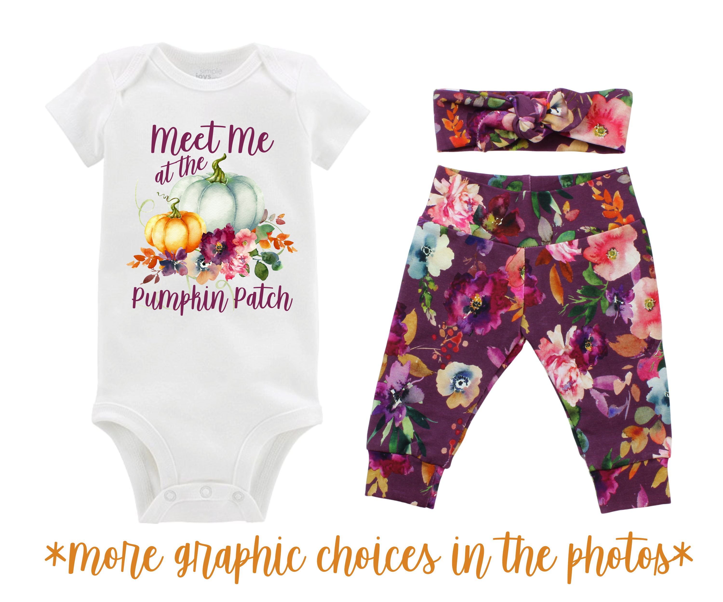 Girl Mauve Floral Fall Baby Outfit