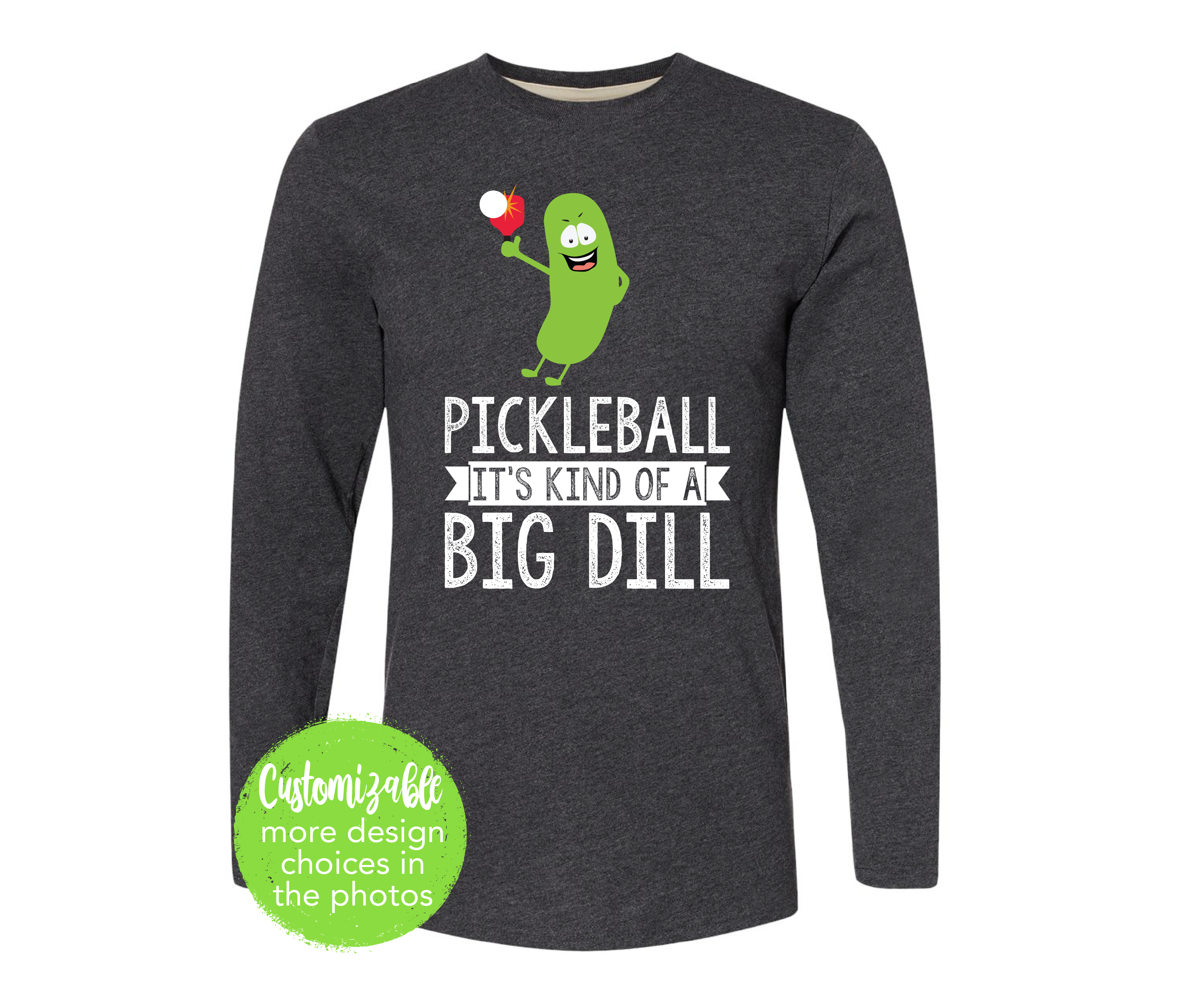Pickleball Big Dill Sport Tee Unisex Boy Girl Women's Men's Sport Shirt