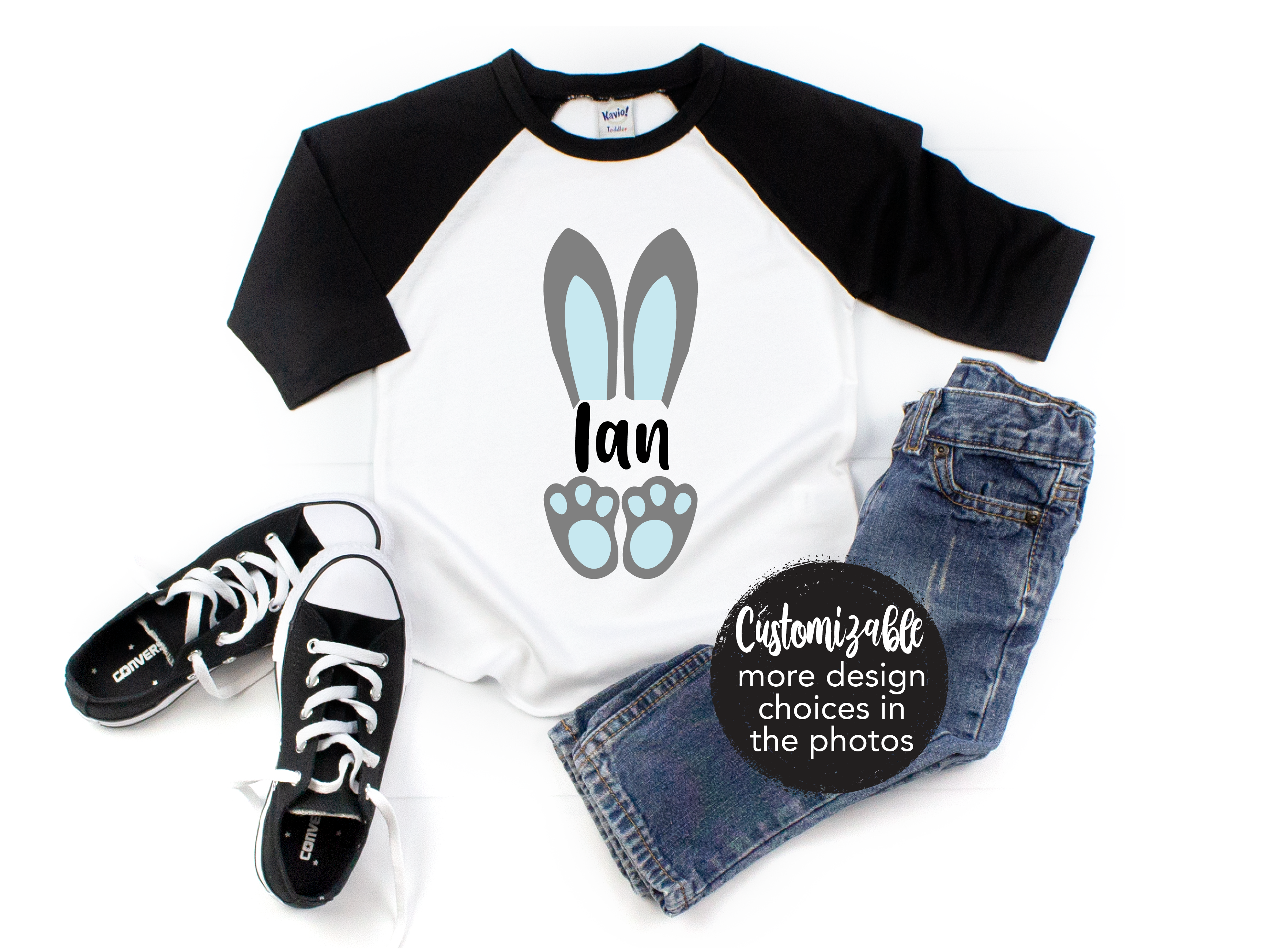 Happy Easter Raglan Shirt Boy MANY DESIGNS AVAILABLE