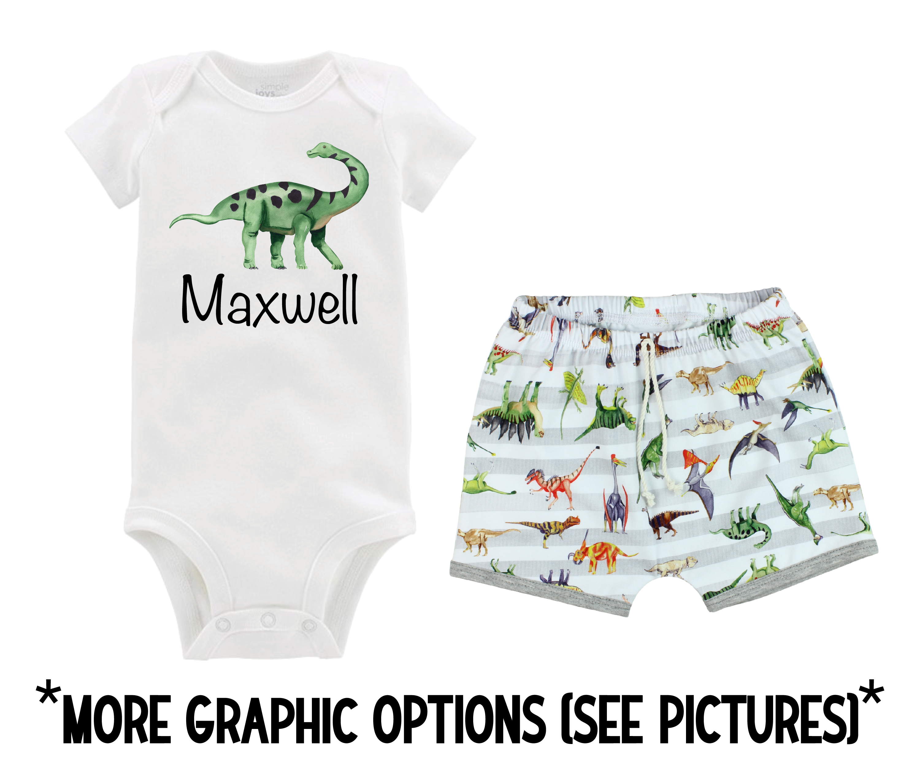 Dinosaur Toddler Short Outfit