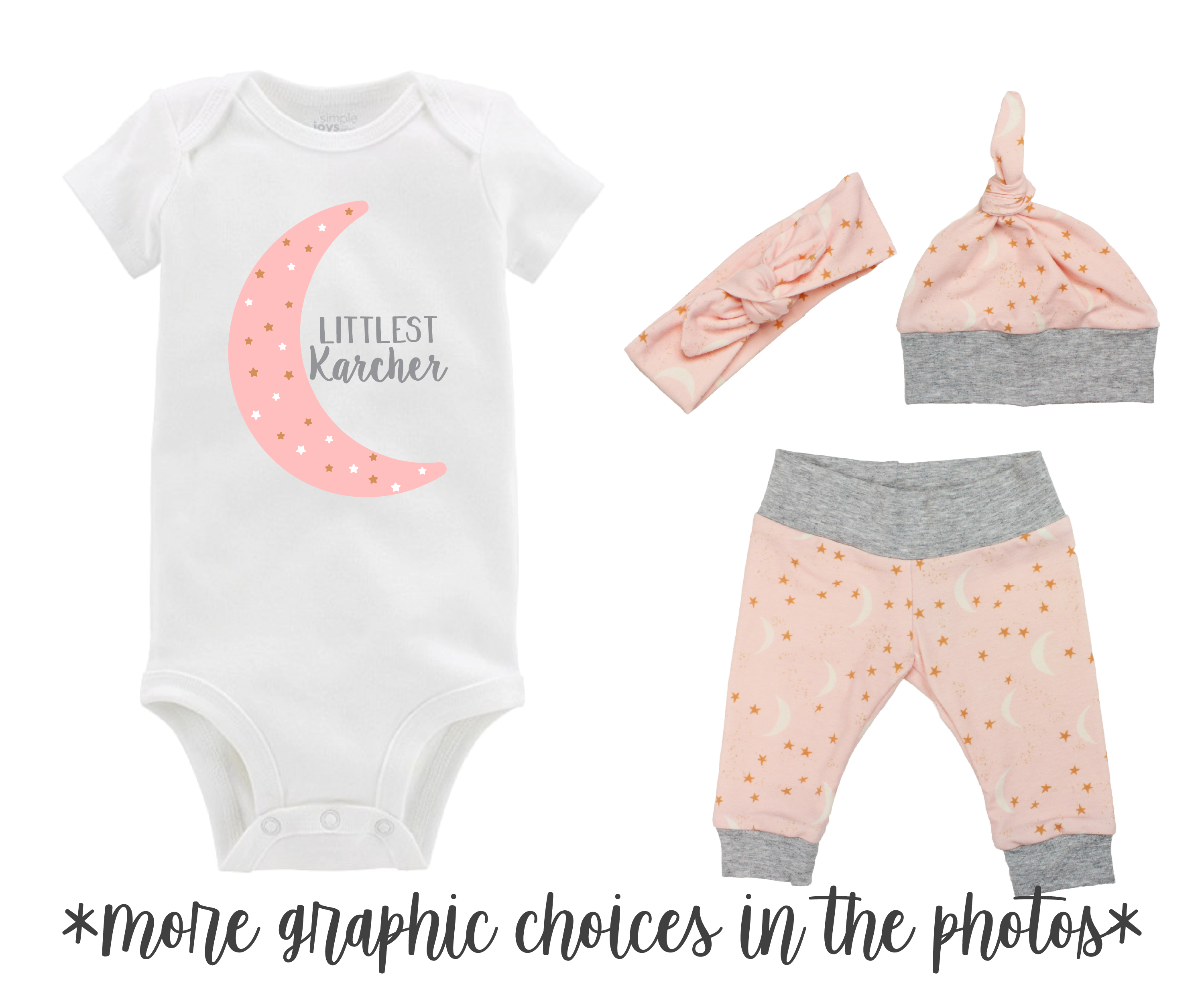 Girl Moon Baby Outfit