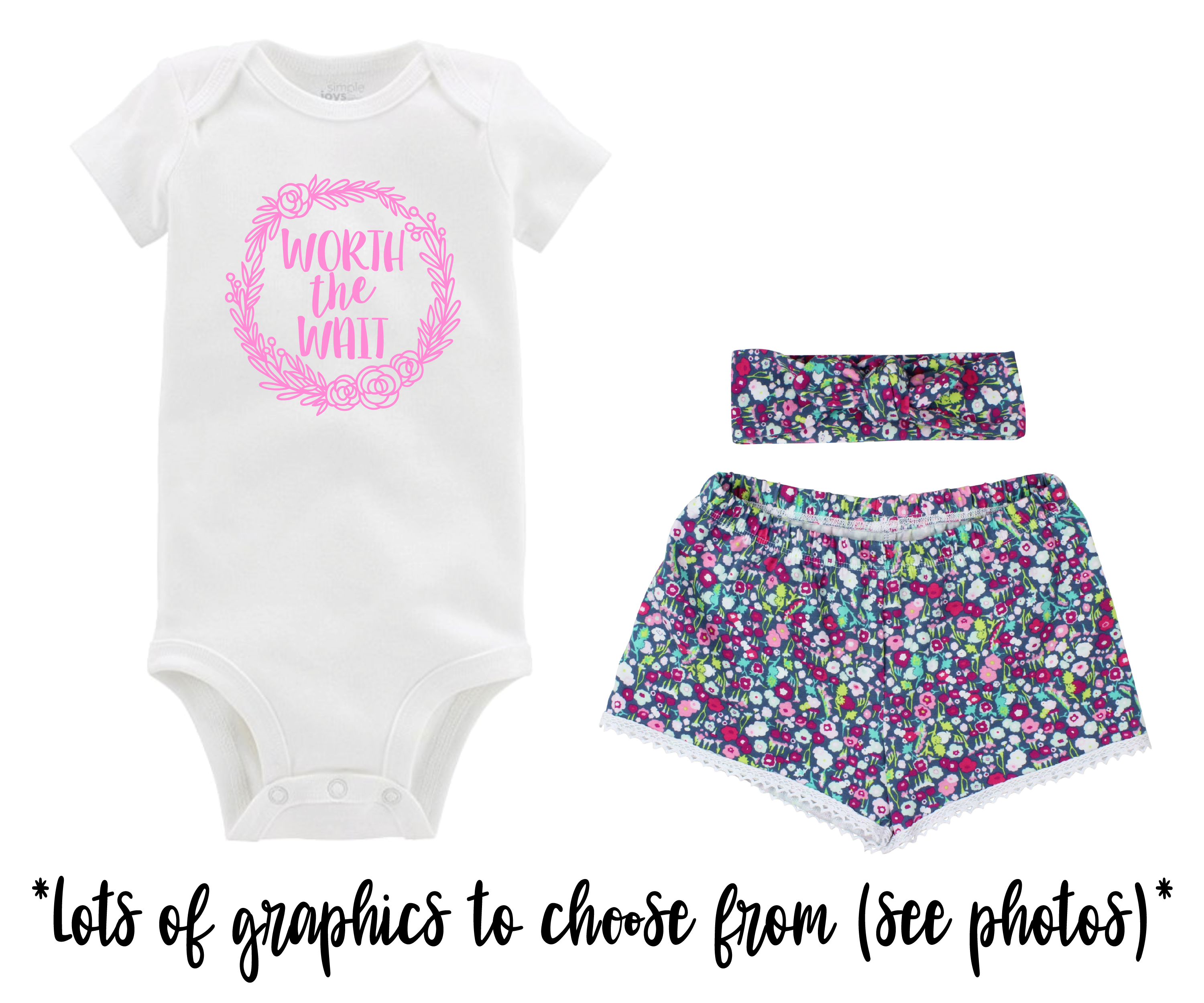 Girl Floral Baby Short Outfit