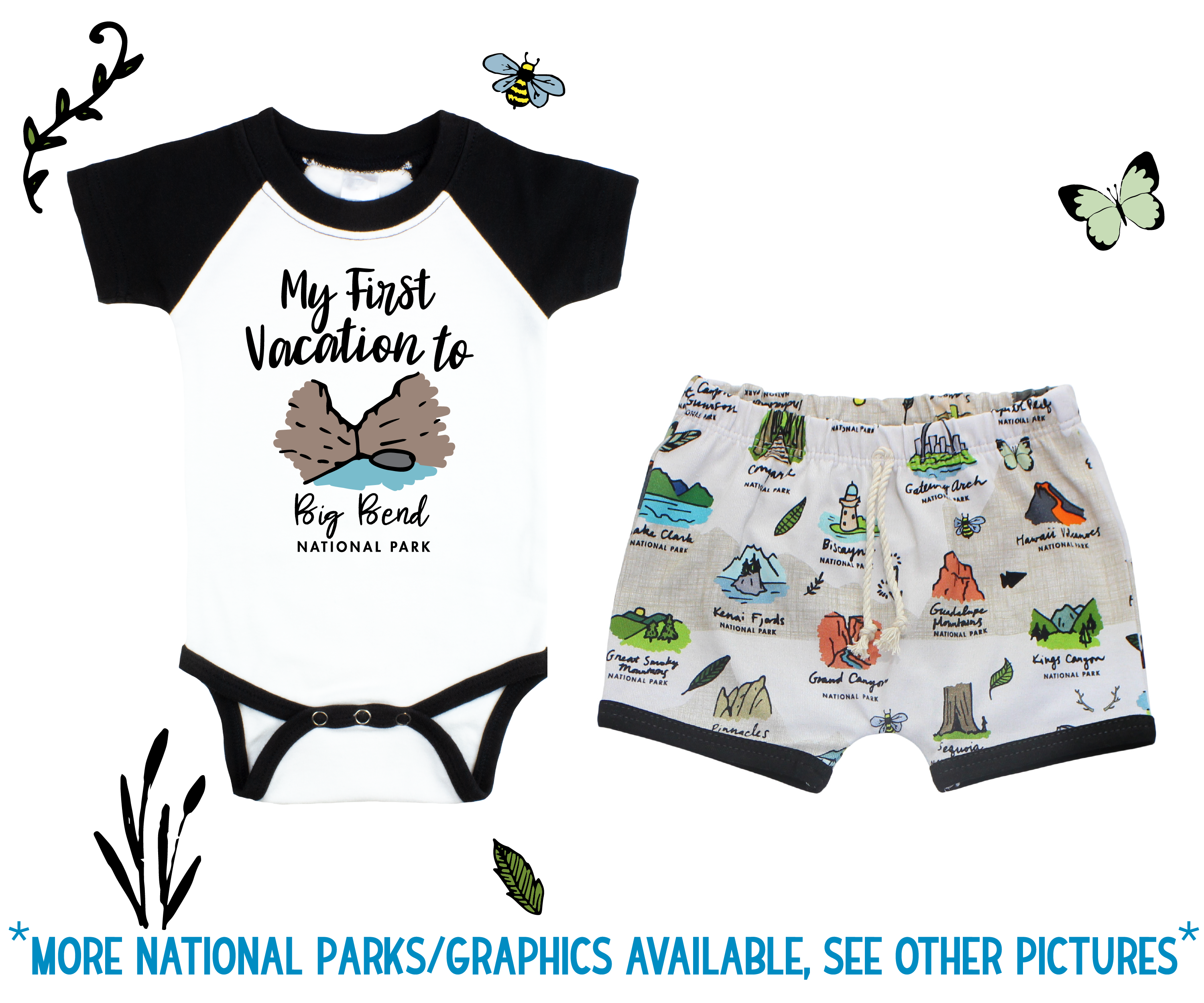 National Park Baby and Toddler Short Outfit