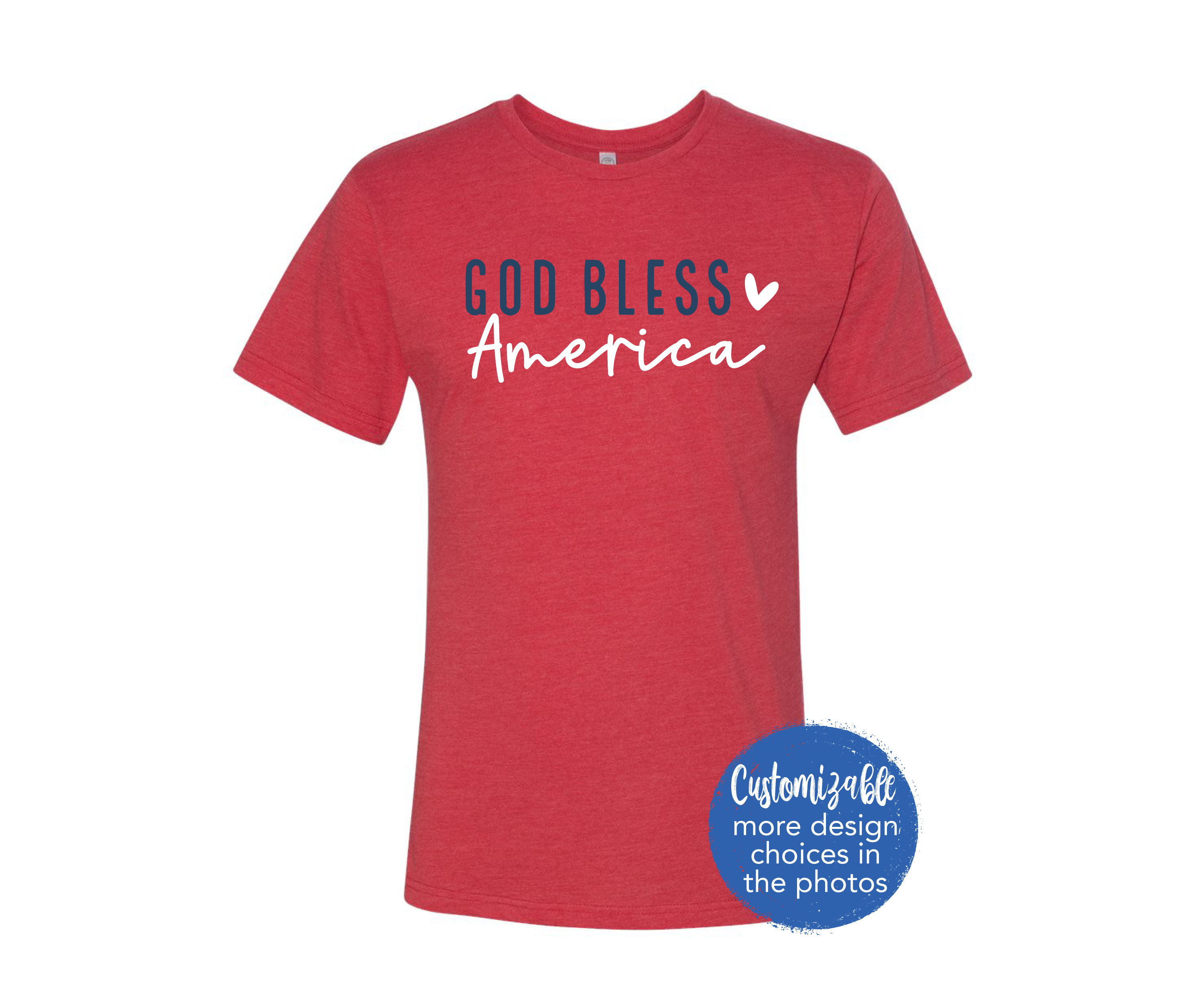 God Bless America 4th of July Tee Independence Day Celebration Shirt