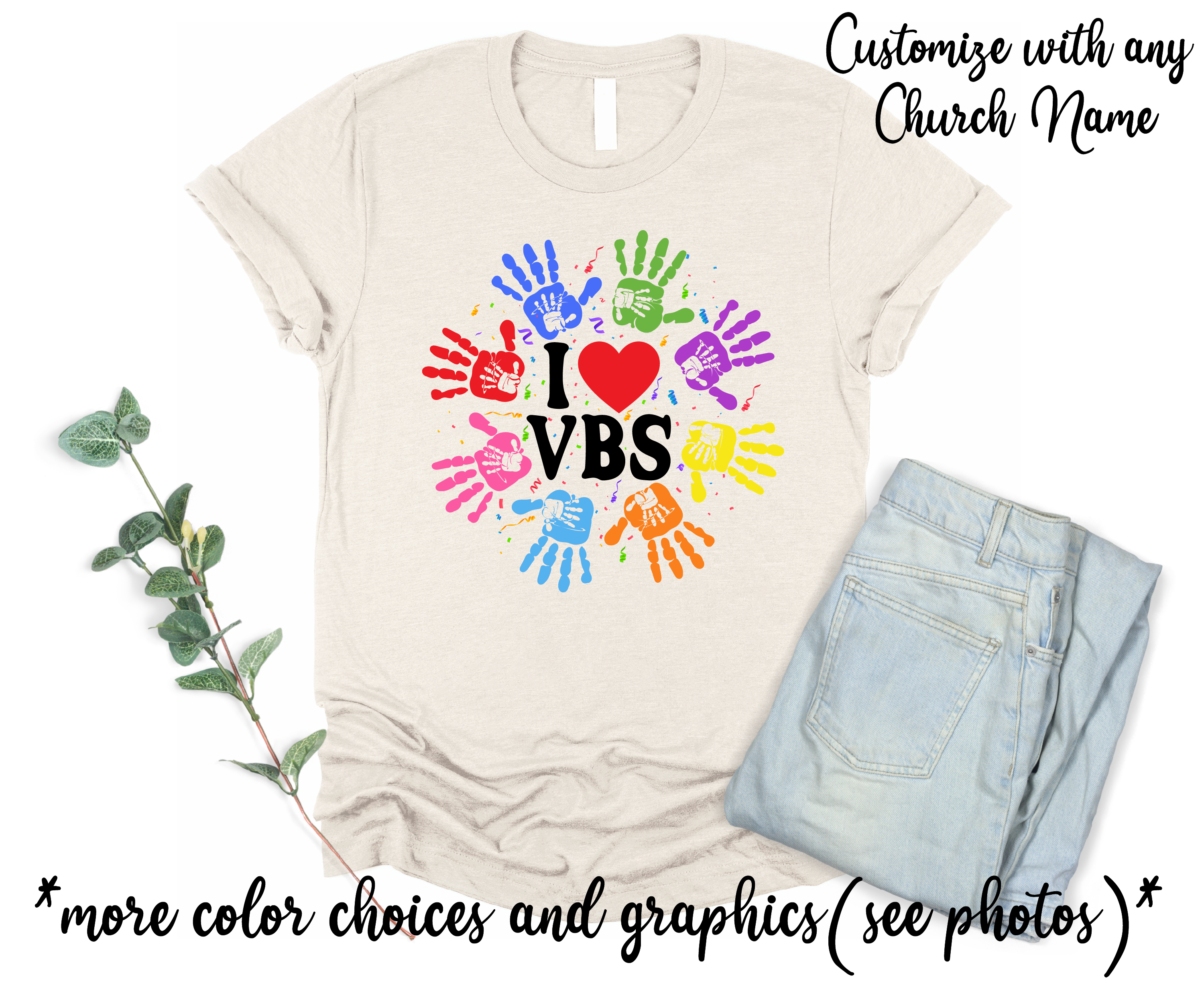 VBS Custom Church Name Vacation Bible School Team Leader Shirts