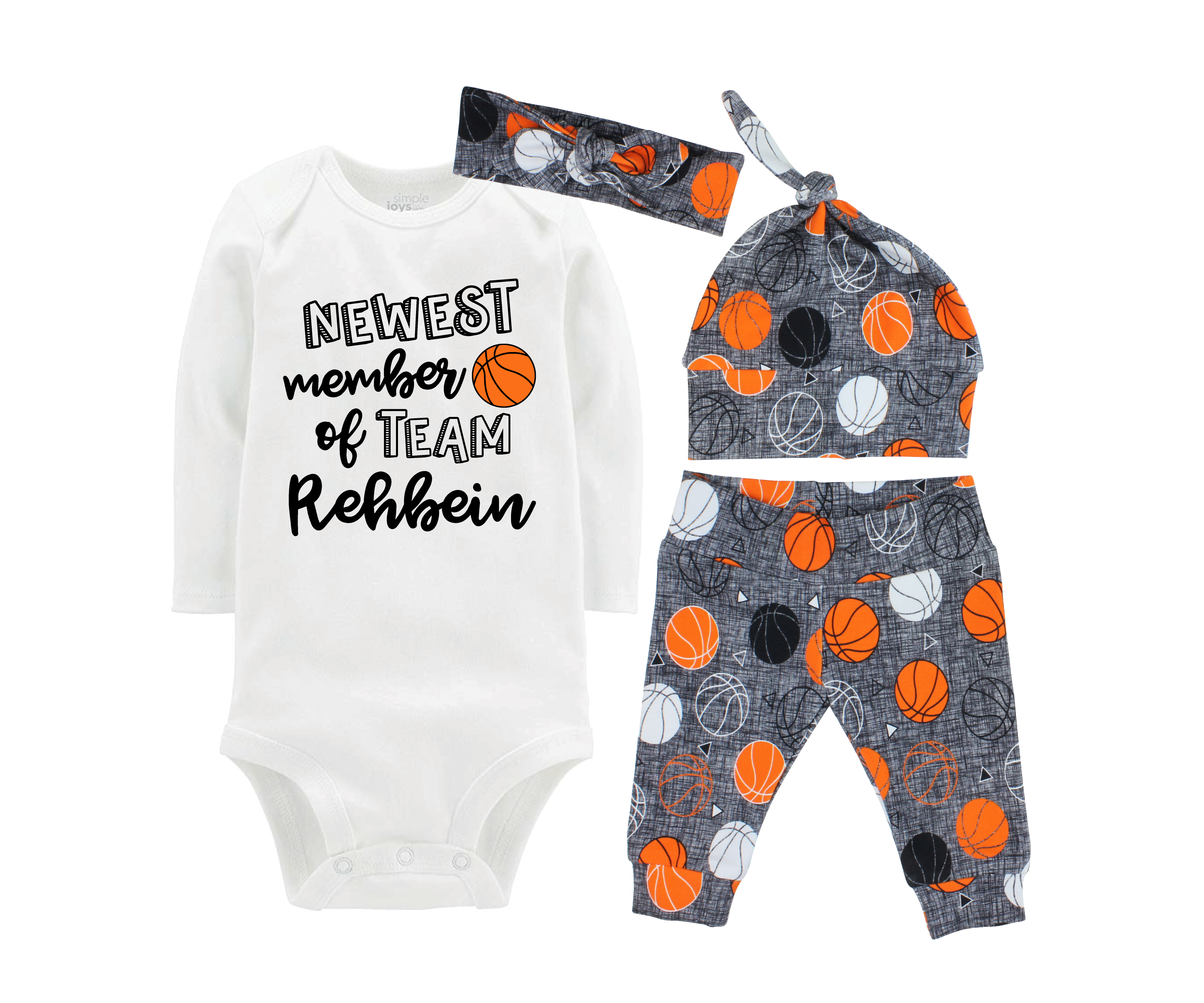 Unisex Basketball Baby Outfit